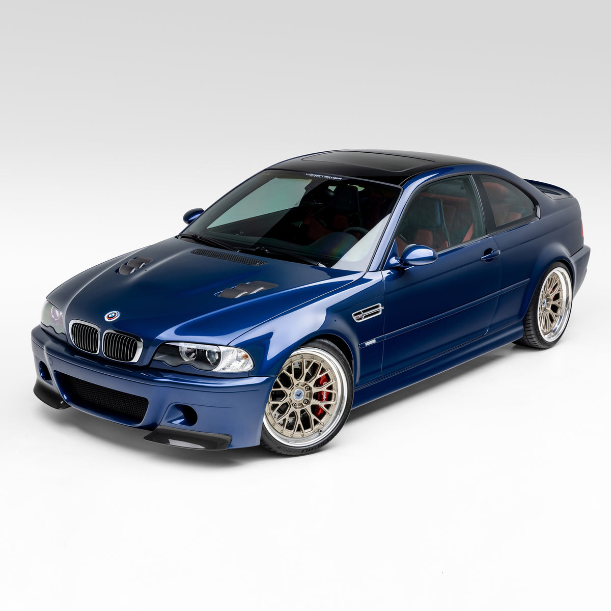 Vorsteiner Aerodynamics V20 Aero package installed on a 2000-2006 BMW E46 M3 Collector Edition, showcasing the full aerodynamic body kit.