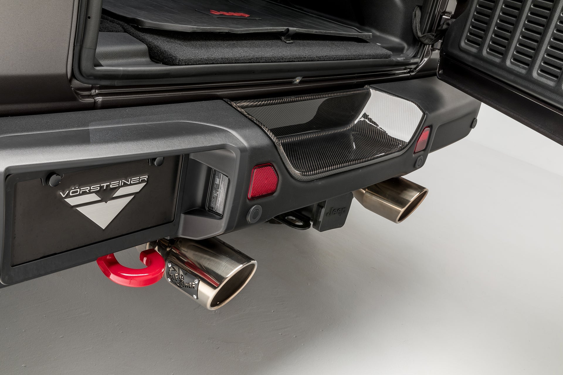 Jeep JL-JX Edition Aero Carbon Fiber Rear Bumper Tray - Vorsteiner Wheels Wheels