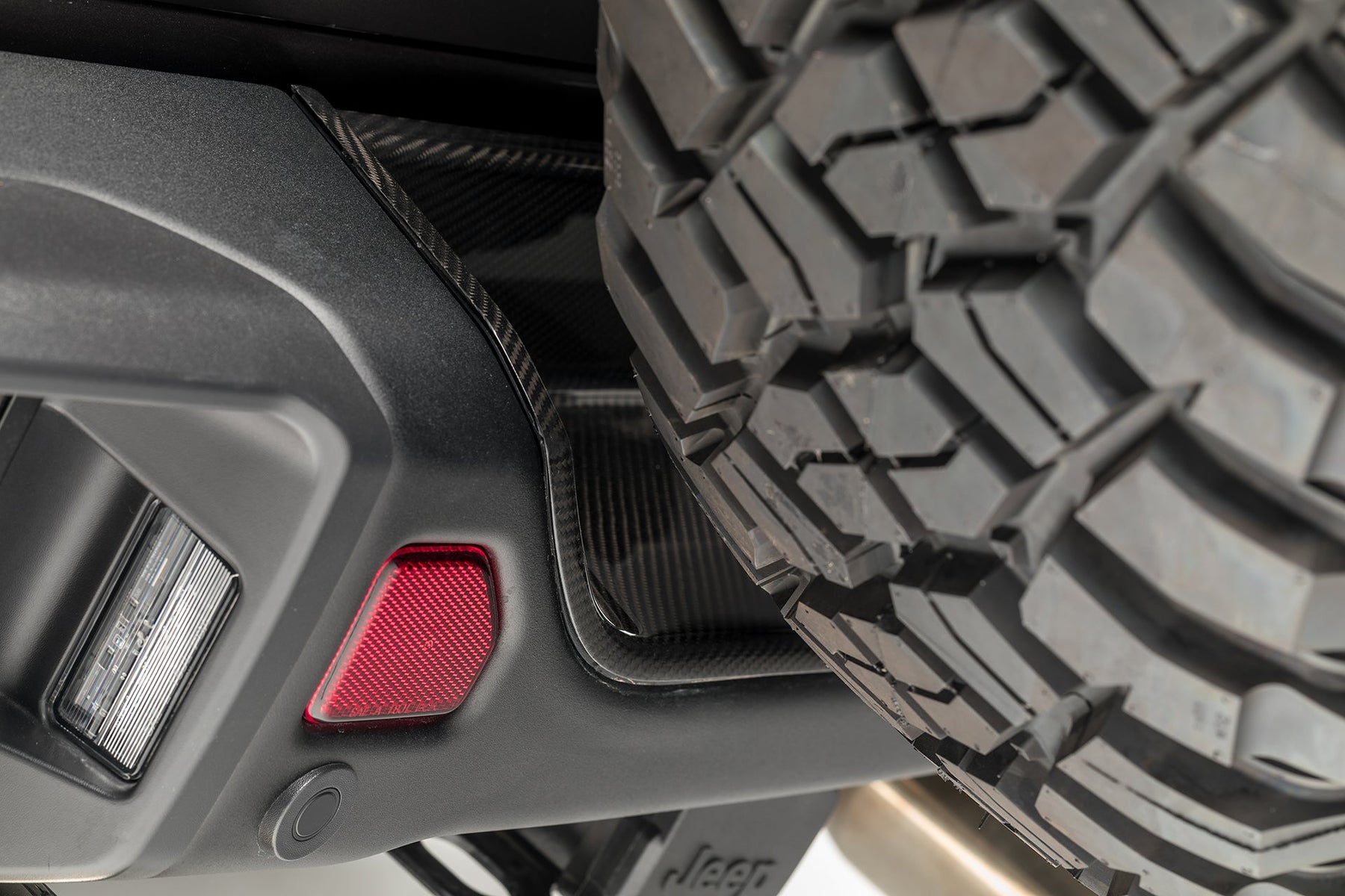 Jeep JL-JX Edition Aero Carbon Fiber Rear Bumper Tray - Vorsteiner Wheels