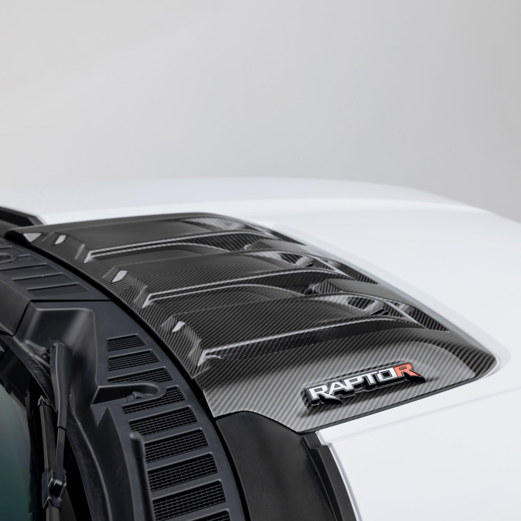 Ford F-150 Raptor R Hood Trim Scoop - Carbon Fiber PP 2x2 - Vorsteiner Wheels