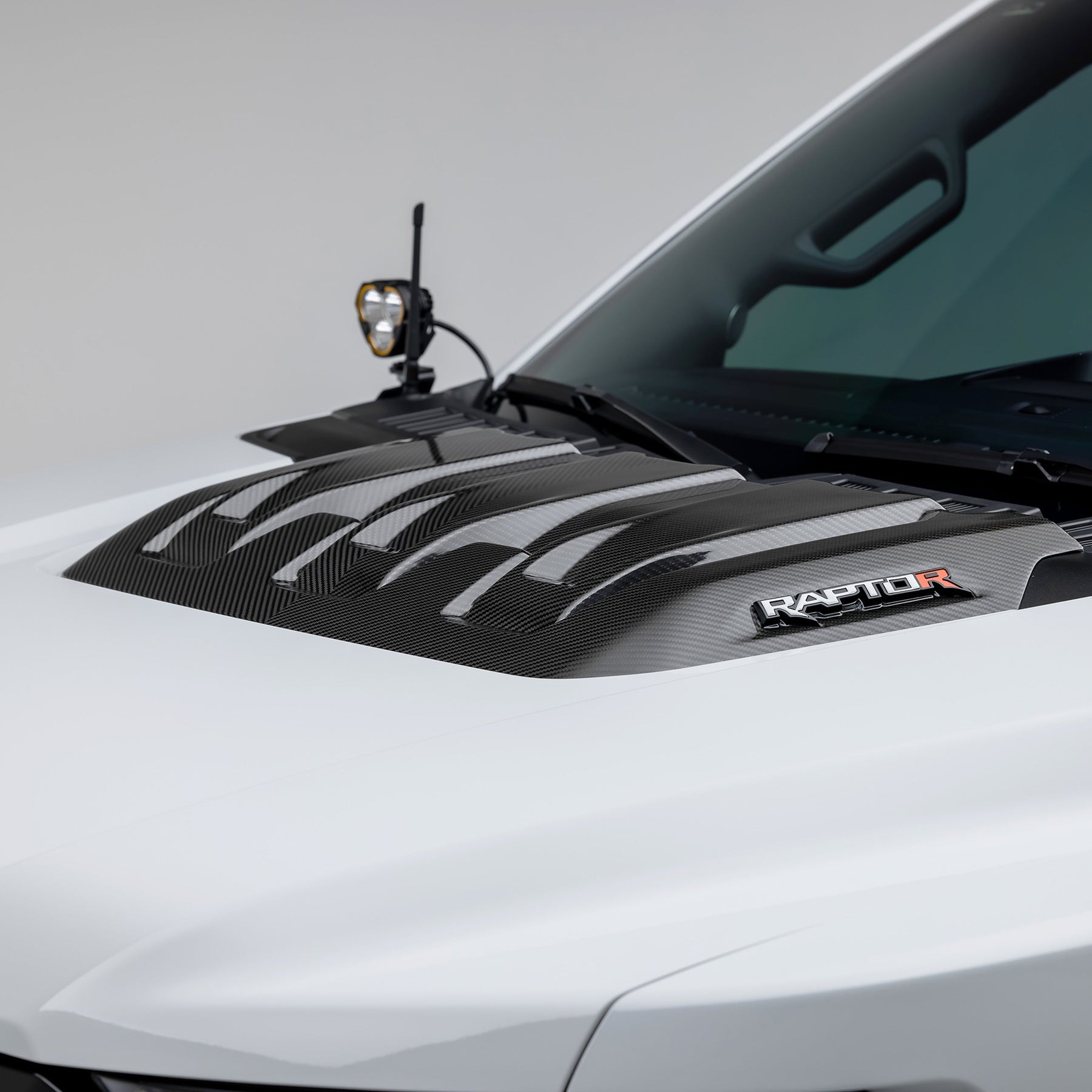 Ford F-150 Raptor R Hood Trim Scoop - Carbon Fiber PP 2x2 - Vorsteiner Wheels