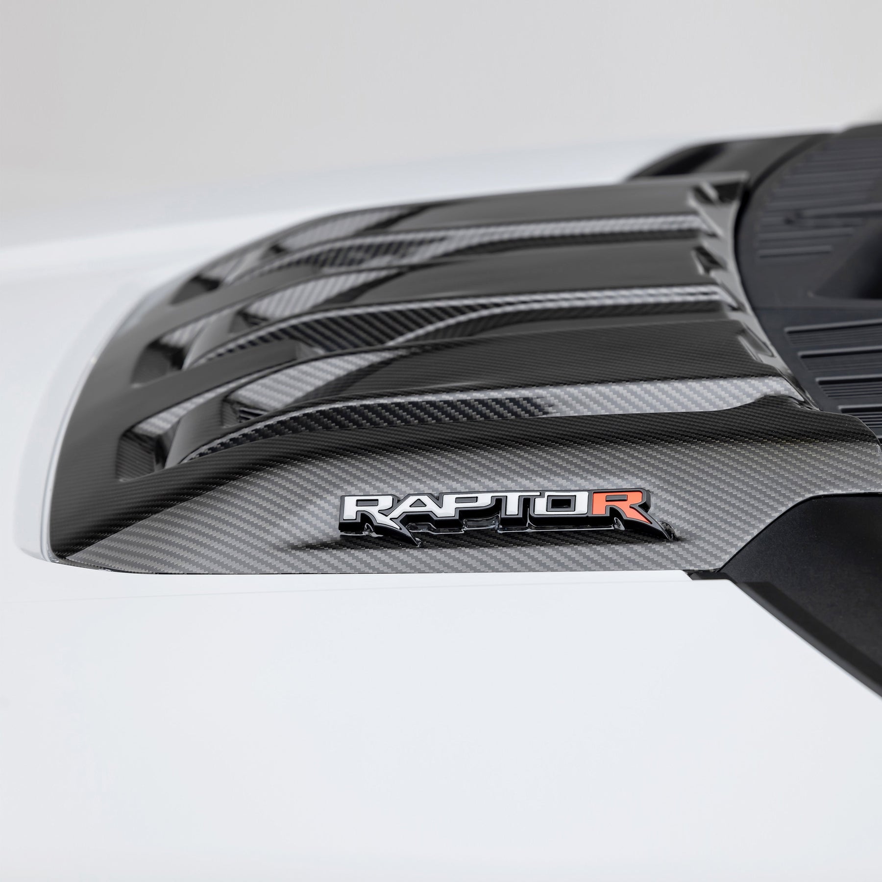 Ford F-150 Raptor R Hood Trim Scoop - Carbon Fiber PP 2x2 - Vorsteiner Wheels