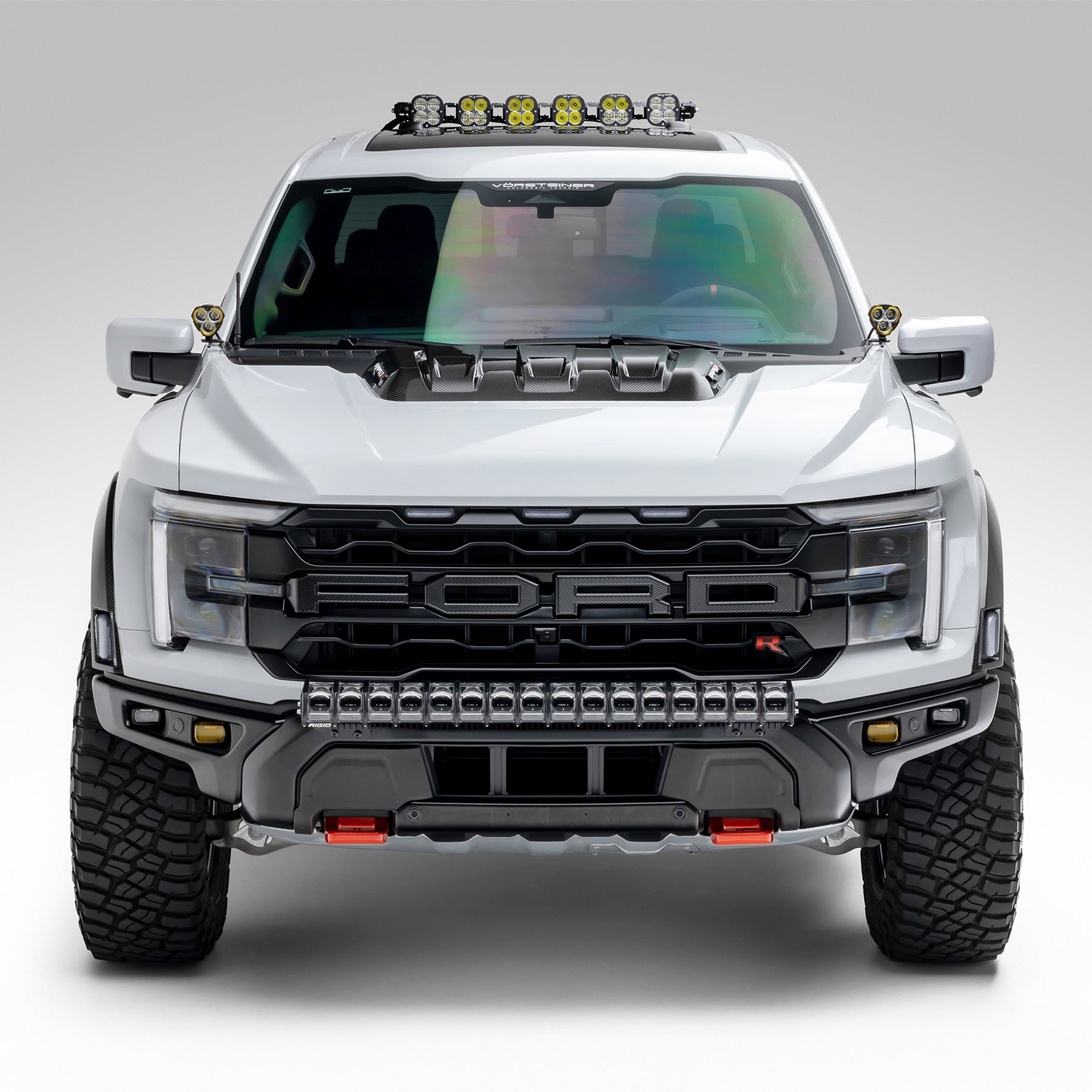 Ford F-150 Raptor R Hood Trim Scoop - Carbon Fiber PP 2x2 - Vorsteiner Wheels