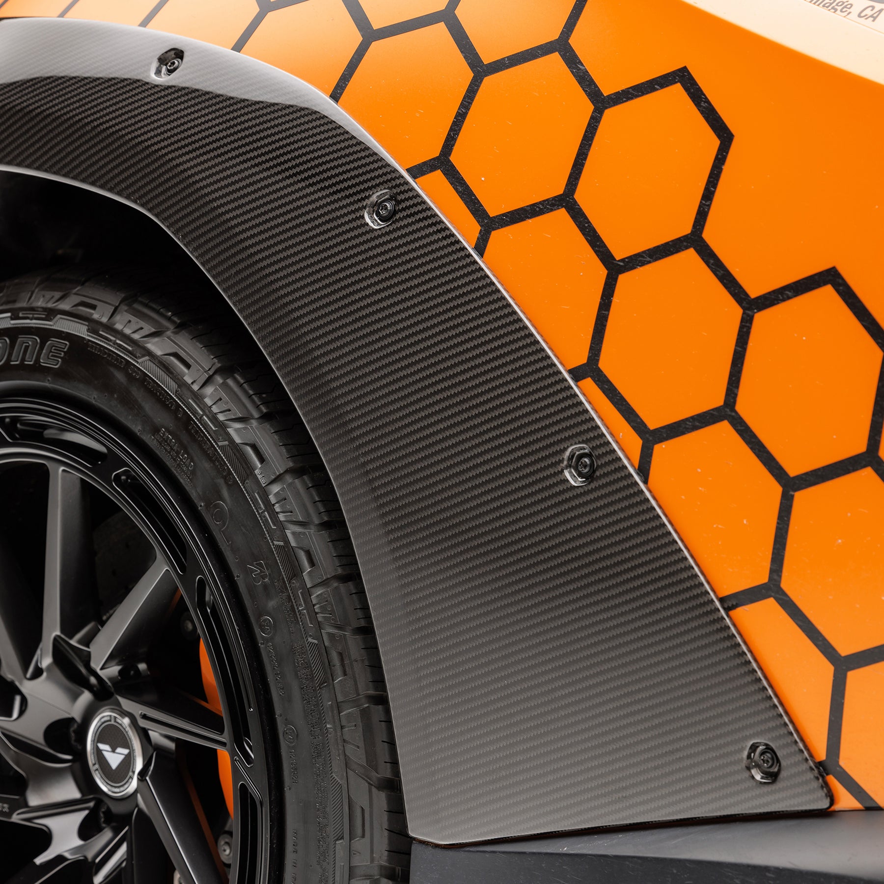 Huracan Sterrato VRS Aero Fender Flares Carbon Fiber PP 2x2 Glossy - Vorsteiner Wheels