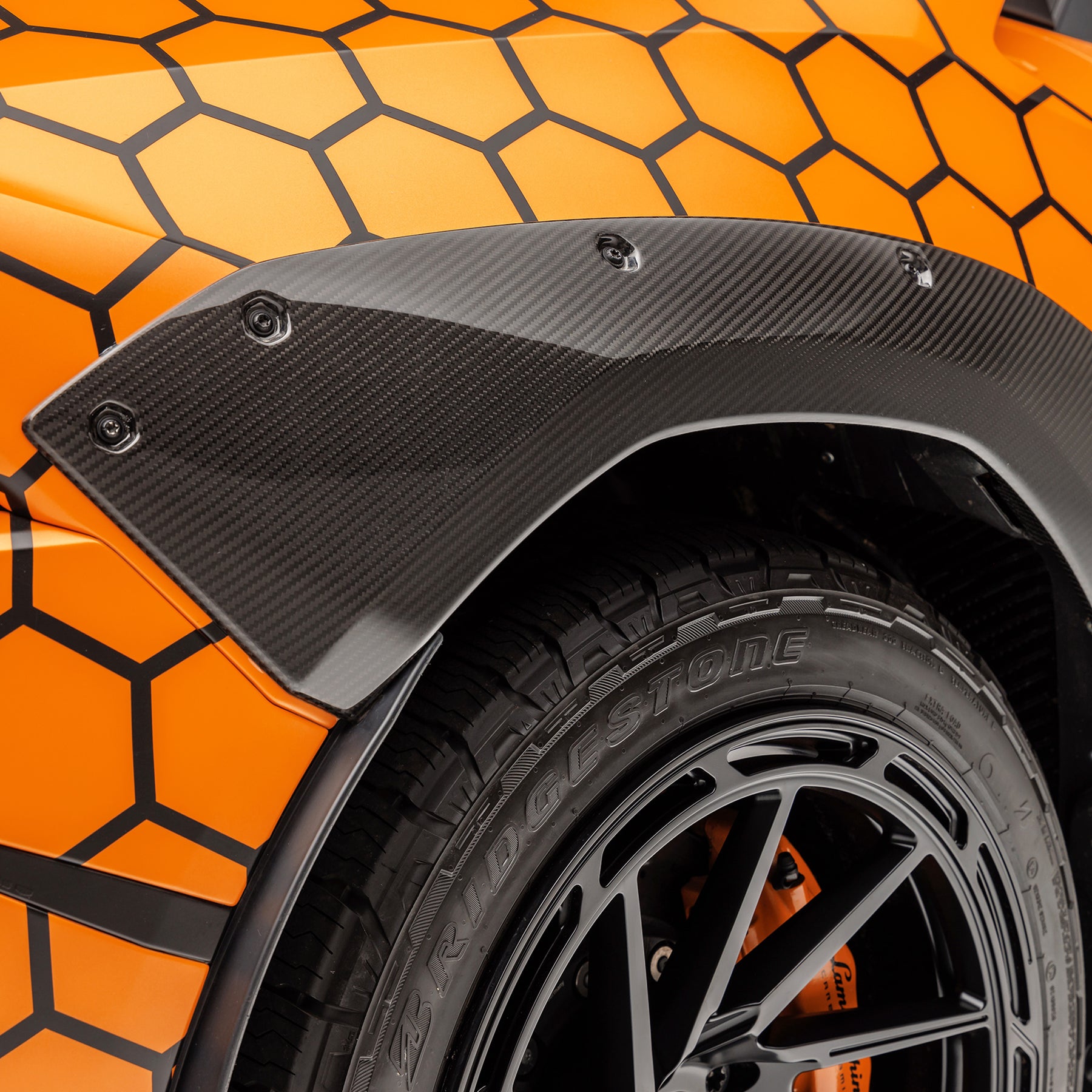 Huracan Sterrato VRS Aero Fender Flares Carbon Fiber PP 2x2 Glossy - Vorsteiner Wheels