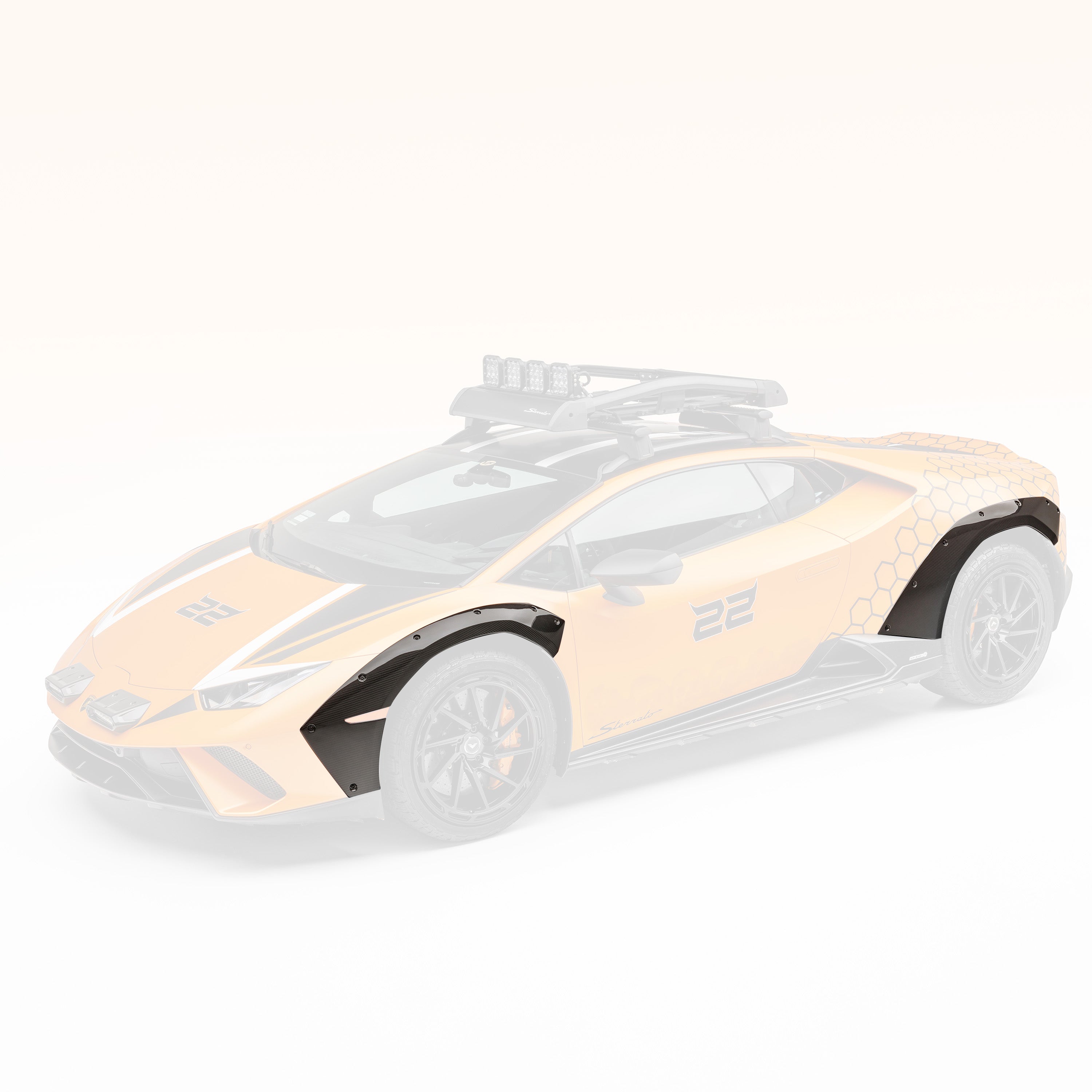 Huracan Sterrato VRS Aero Fender Flares Carbon Fiber PP 2x2 Glossy - Vorsteiner Wheels