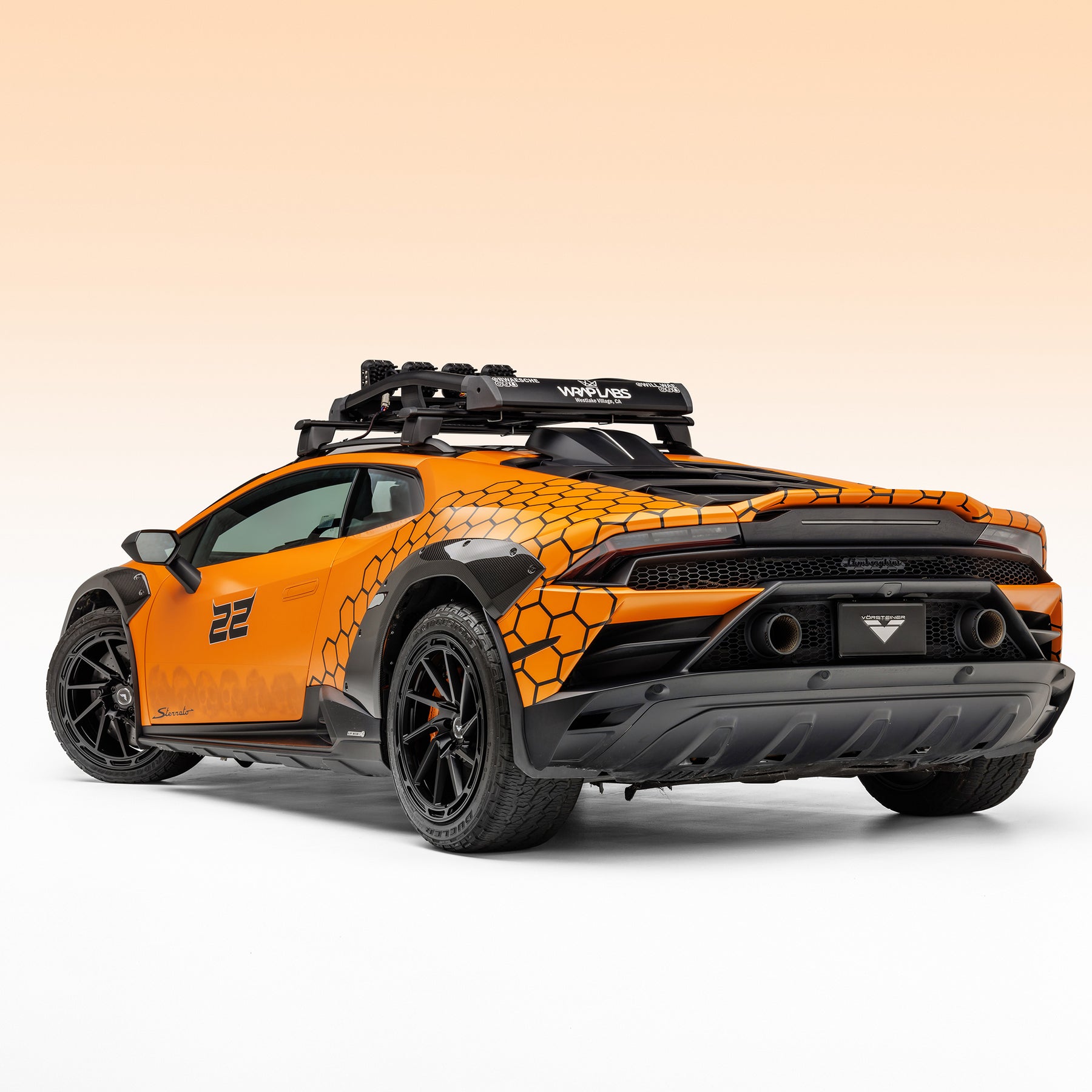Huracan Sterrato VRS Aero Fender Flares Carbon Fiber PP 2x2 Glossy - Vorsteiner Wheels