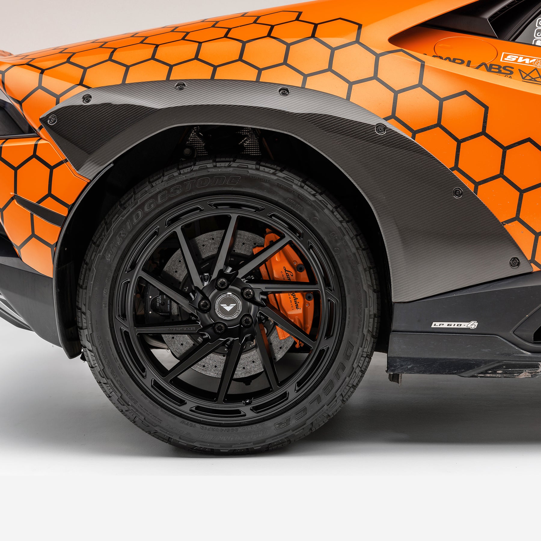 Huracan Sterrato VRS Aero Fender Flares Carbon Fiber PP 2x2 Glossy - Vorsteiner Wheels