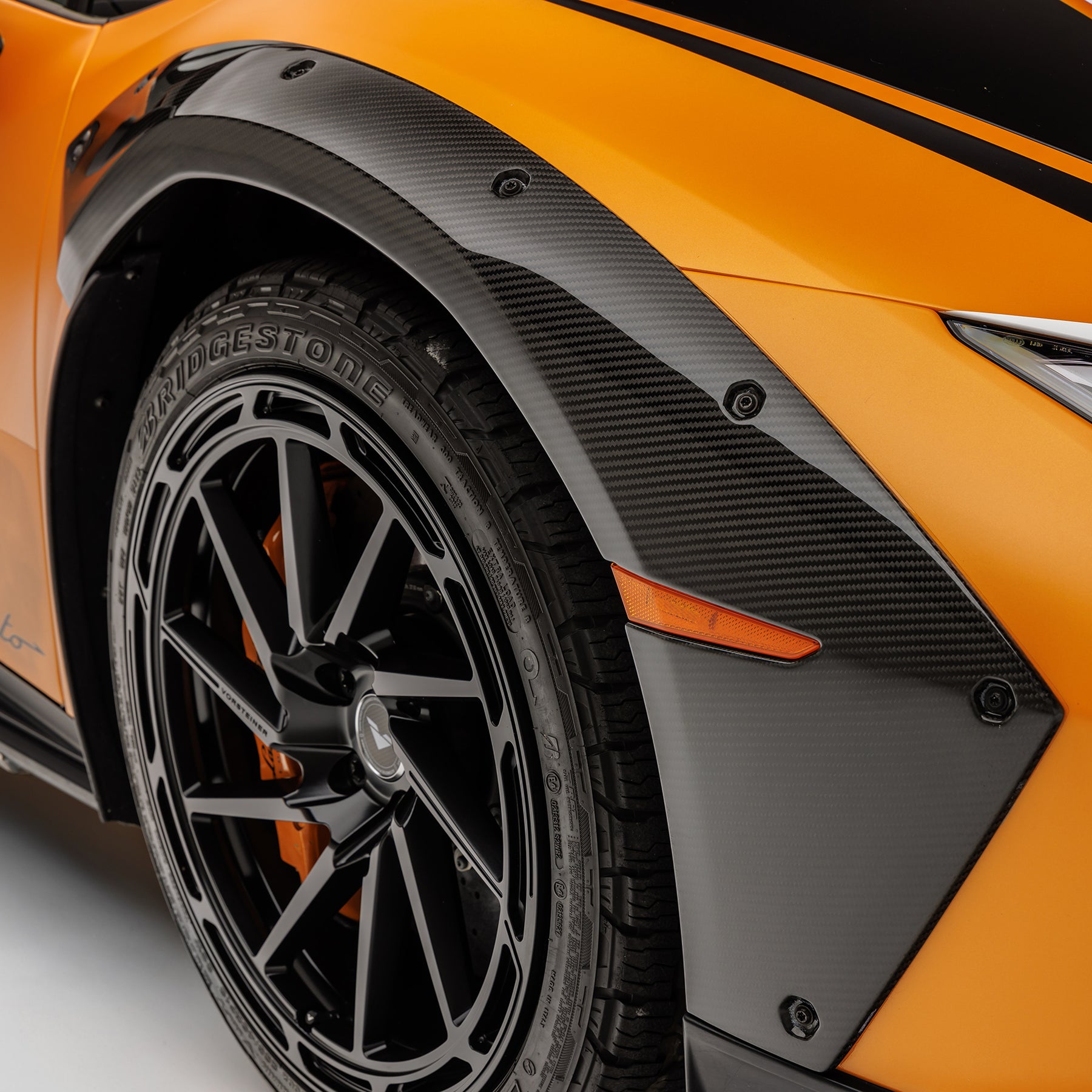Huracan Sterrato VRS Aero Fender Flares Carbon Fiber PP 2x2 Glossy - Vorsteiner Wheels