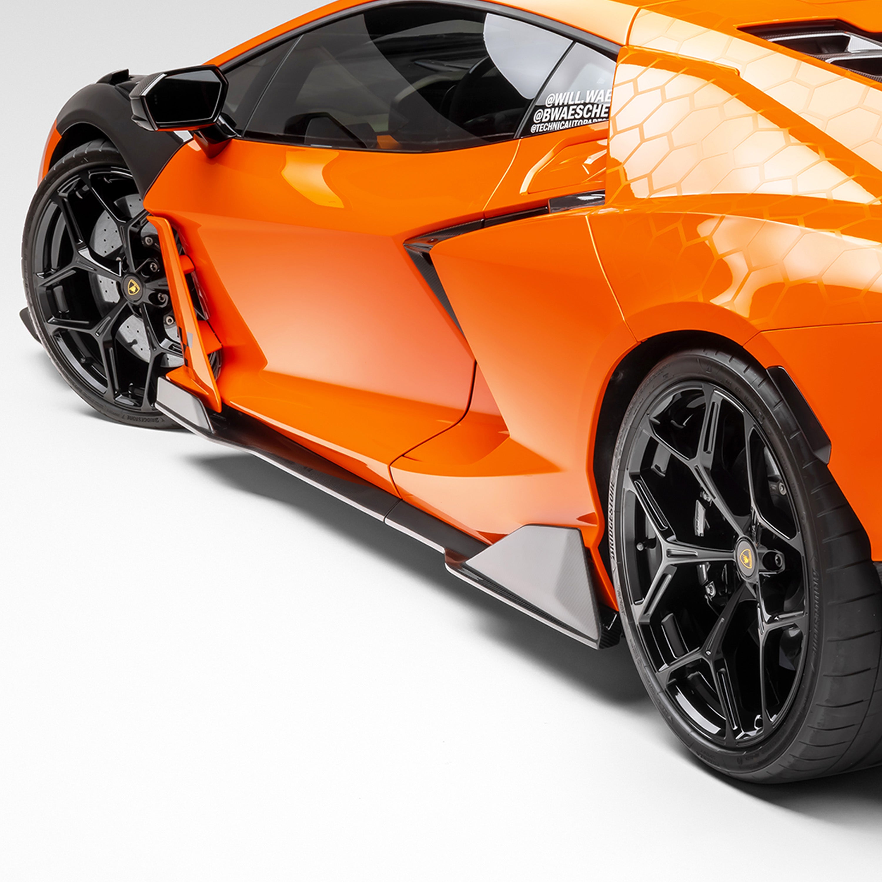 Lamborghini Revuelto Carbon Fiber Aero Side Skirts - Vorsteiner Wheels