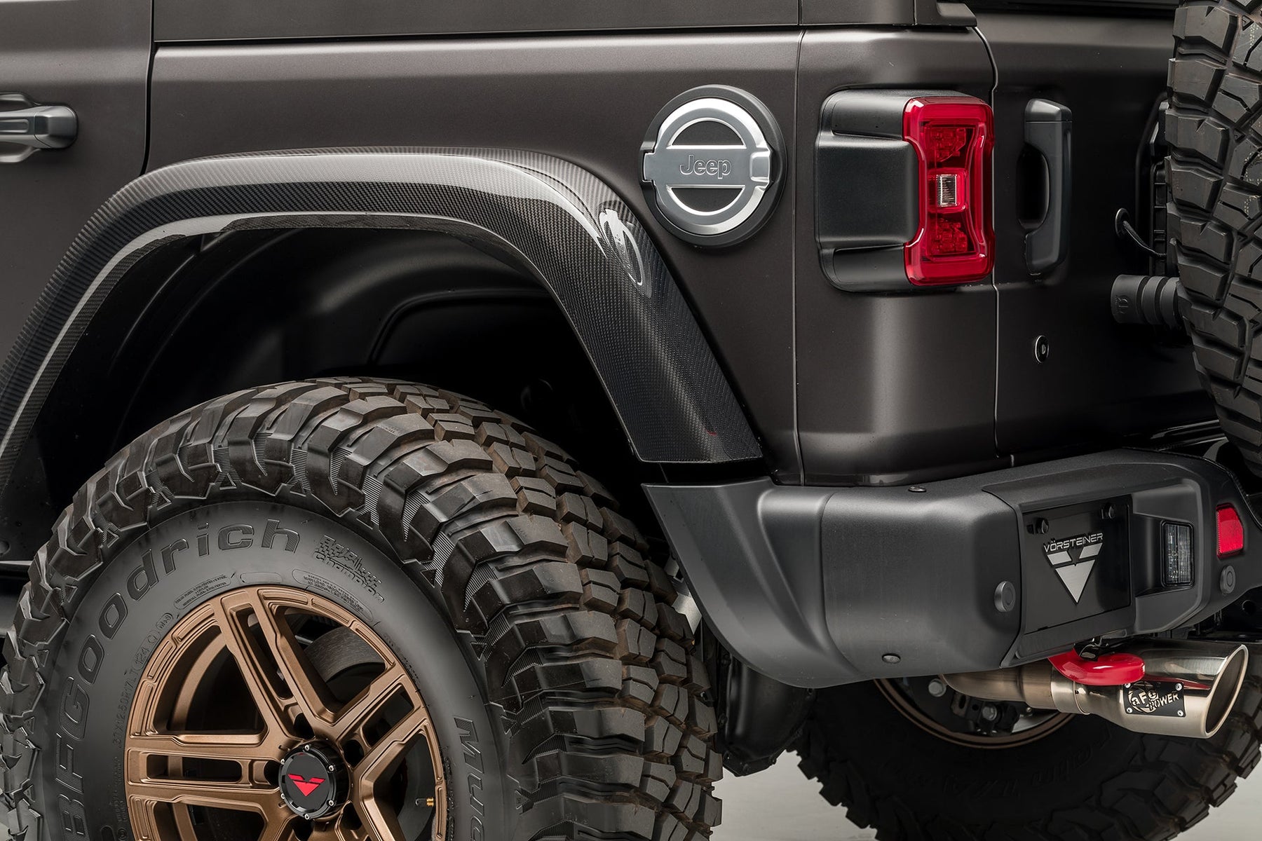 Jeep JL-JX Edition Aero Carbon Fiber Rear Fenders - Vorsteiner Wheels