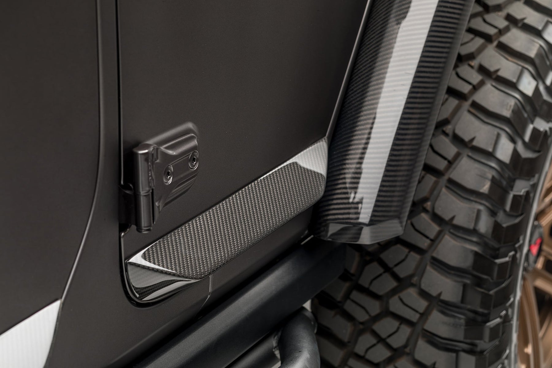 Jeep JL-JX Edition Aero Carbon Fiber Rock Guards - Vorsteiner Wheels
