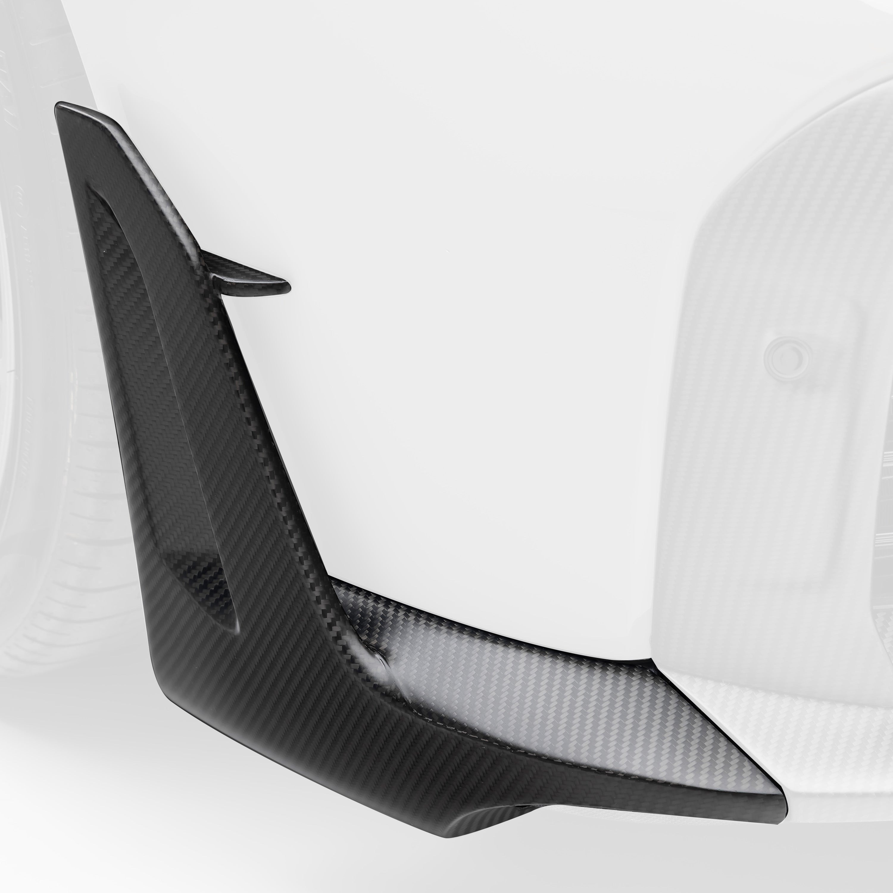 Porsche 992 Turbo S Aero Front Spoiler Winglets - Vorsteiner Wheels Wheels