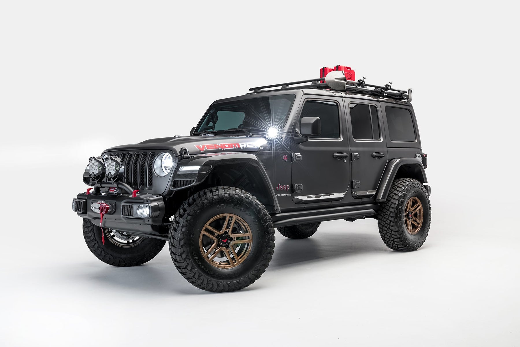 Jeep JL-JX Edition Aero Carbon Fiber Fog Light Covers - Vorsteiner Wheels