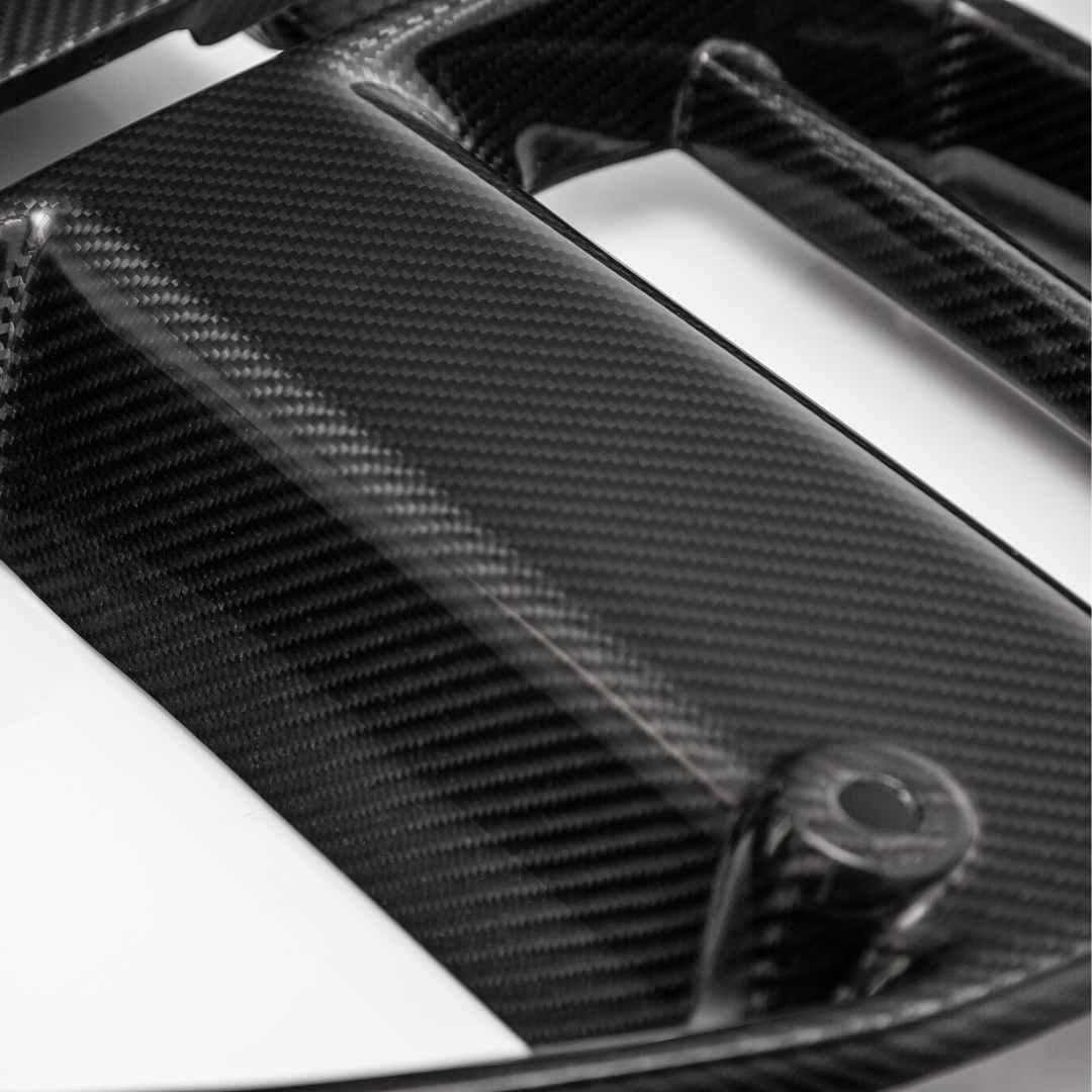 BMW G8X  M3 | M4 Carbon Fiber Front Motorsport Grille - Vorsteiner Wheels  - Aero - [tags]
