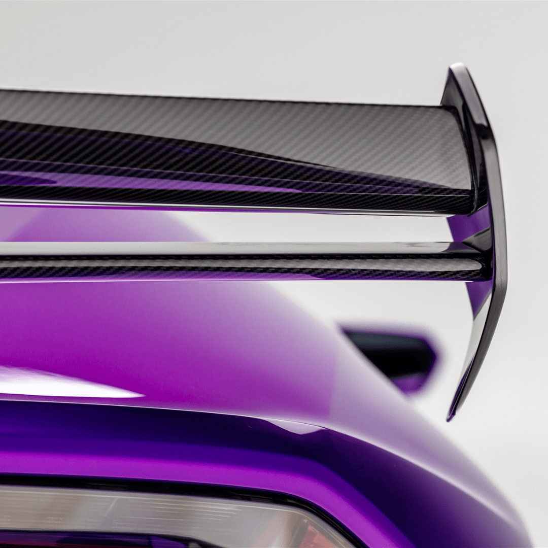 Vorsteiner Aerodynamics Lamborghini Huracan EVO Monza Edizione rear wing with integrated carbon fiber decklid and aerodynamic design