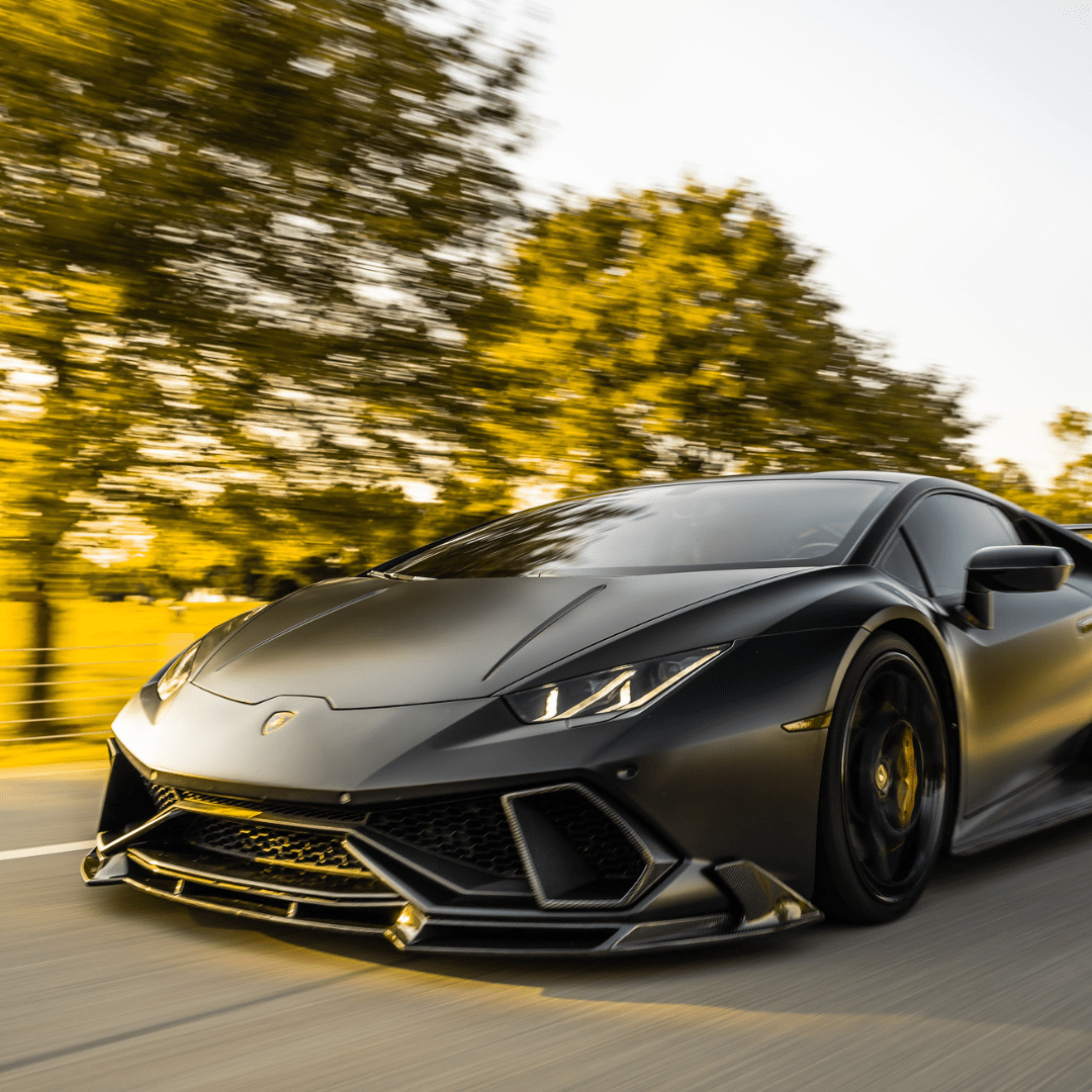 Vorsteiner Lamborghini Huracan Mondiale Aero air intake bezels in carbon fiber, part of the aerodynamic upgrade program.