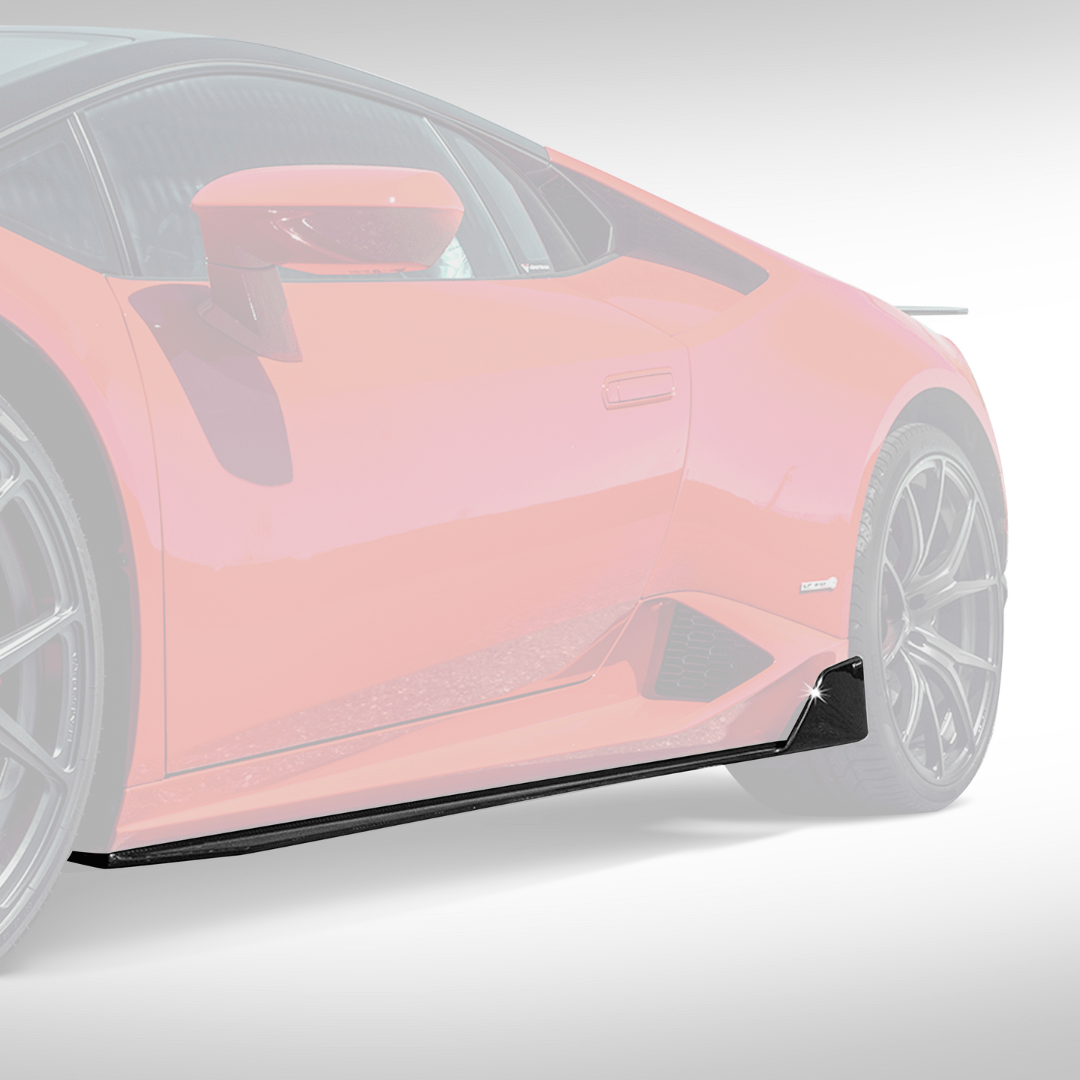 Vorsteiner Aerodynamics Lamborghini Huracan Verona Edition Aero side blades in carbon fiber for enhanced sporty look.