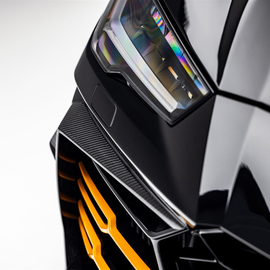 Vorsteiner Aerodynamics Lamborghini Urus Rampante carbon fiber aero front airducts, showcasing sleek design and aerodynamic features.