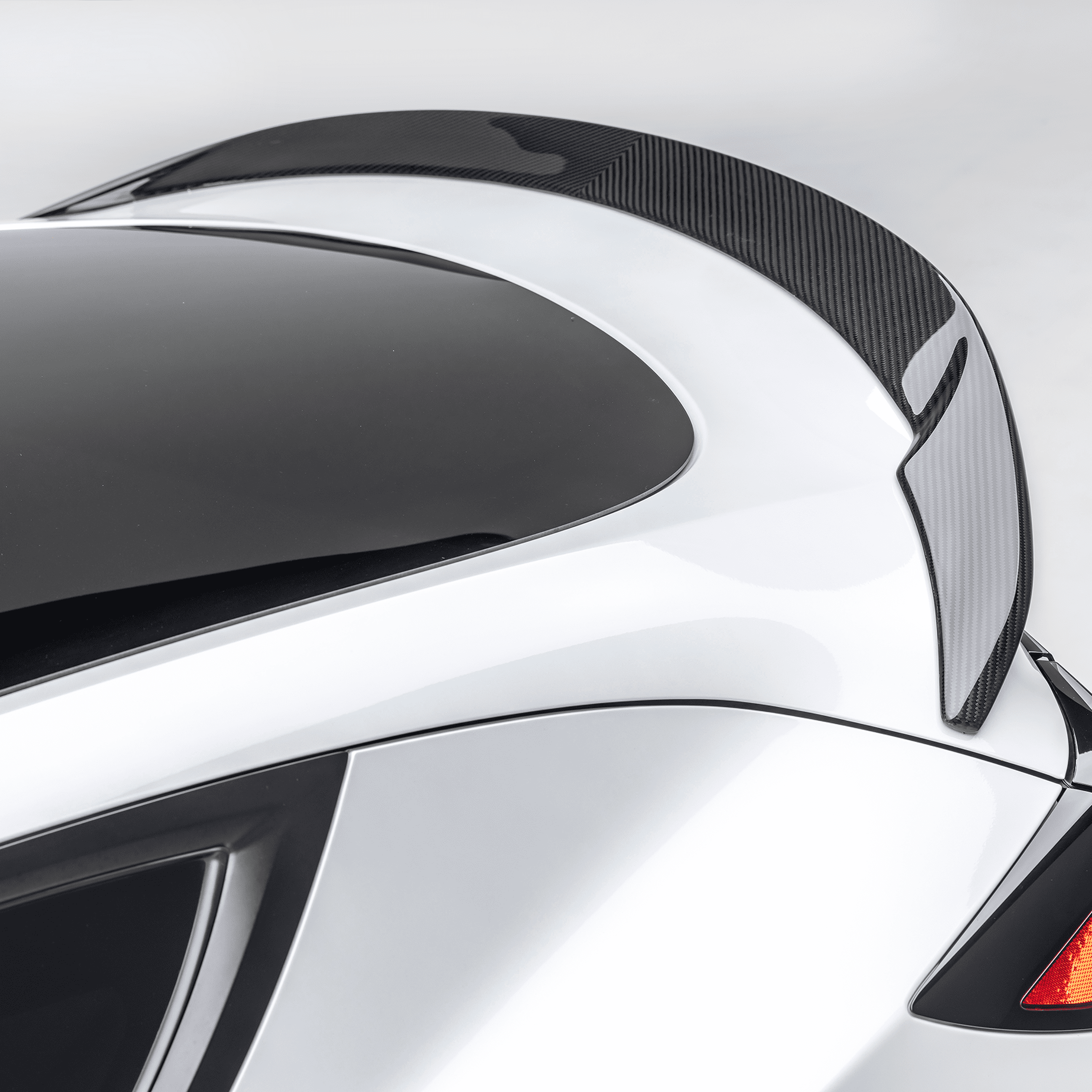 Style de voiture pour Tesla Model Y 2021 1pcs Car Abs Fenêtre Arrière  Pare-soleil Sun Visor Spoiler Wing Trim Auto Tuning Accessoire