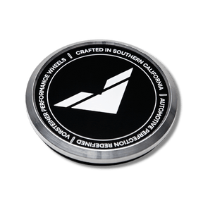 Vorsteiner Aluminum Center Caps - Black with White Logo - Vorsteiner Wheels  - Toys - [tags]