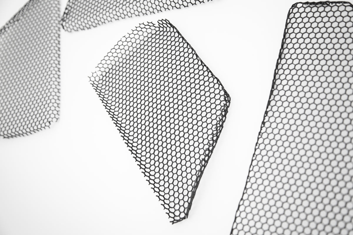Vorsteiner Aero front grille mesh for BMW G8X M3/M4 G8X, showcasing high-performance automotive grille design with aerodynamic features.