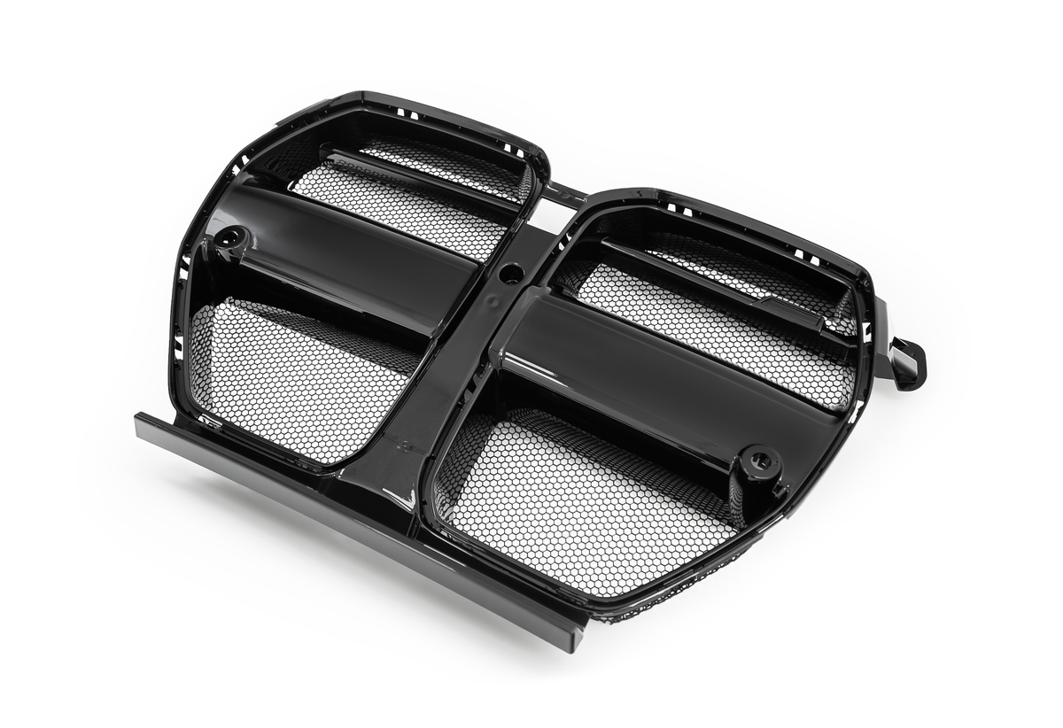Vorsteiner VRS Aero front grille mesh for BMW G8X M3 and M4 models, enhances aerodynamics and sporty look.
