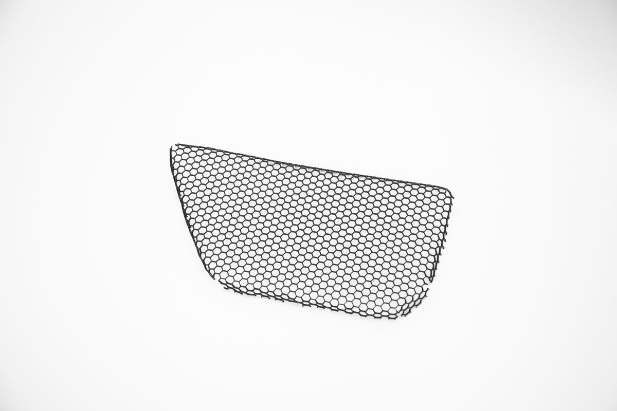 Vorsteiner Aerodynamics BMW G8X M3/M4 VRS Aero front grille mesh showing detailed black aerodynamic grille design.