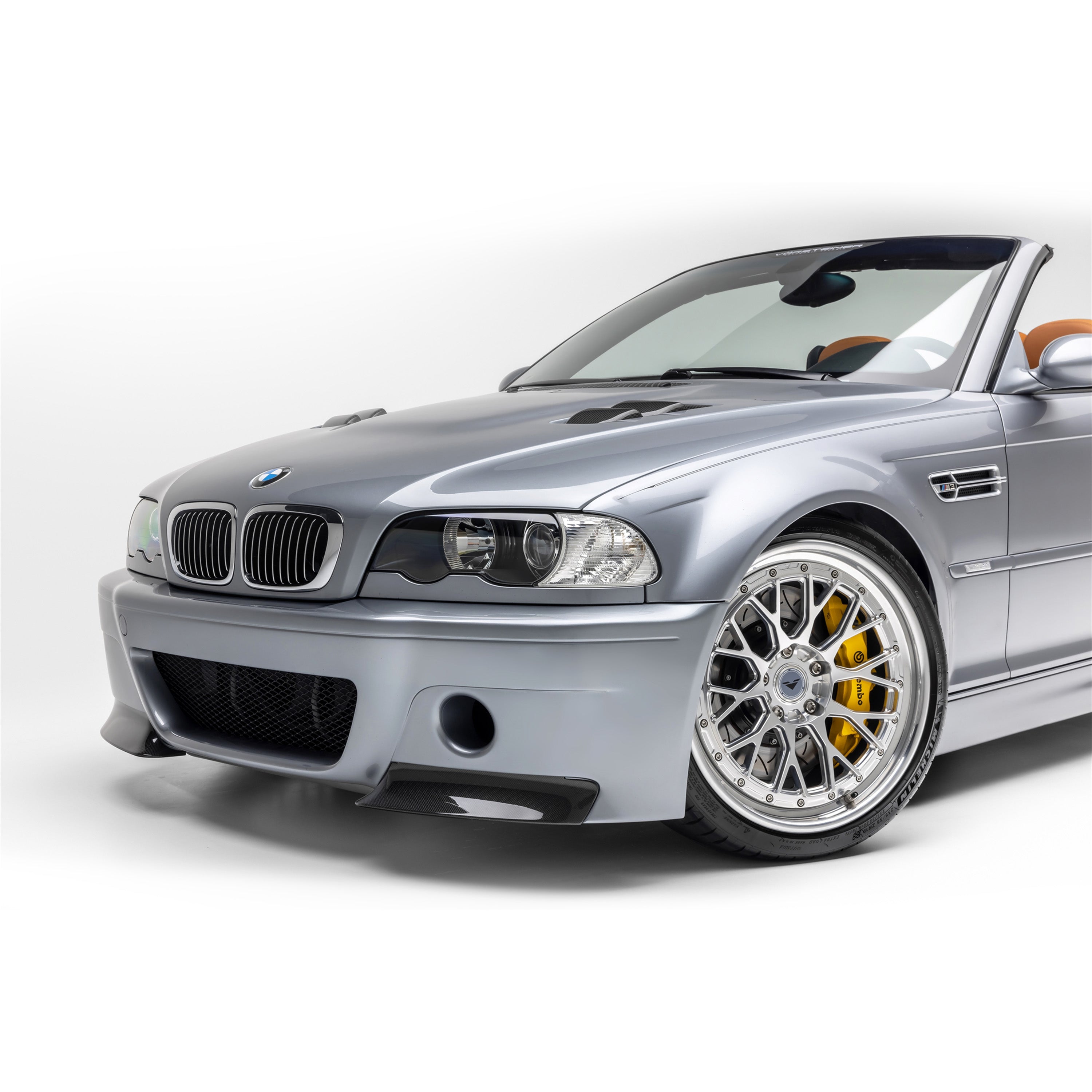  E46 M3 クーペ ワンオフ クリアテール フルセット BMW E46 M3 V20 Aero Limited Side Grilles Nickel Plated V-Style™️