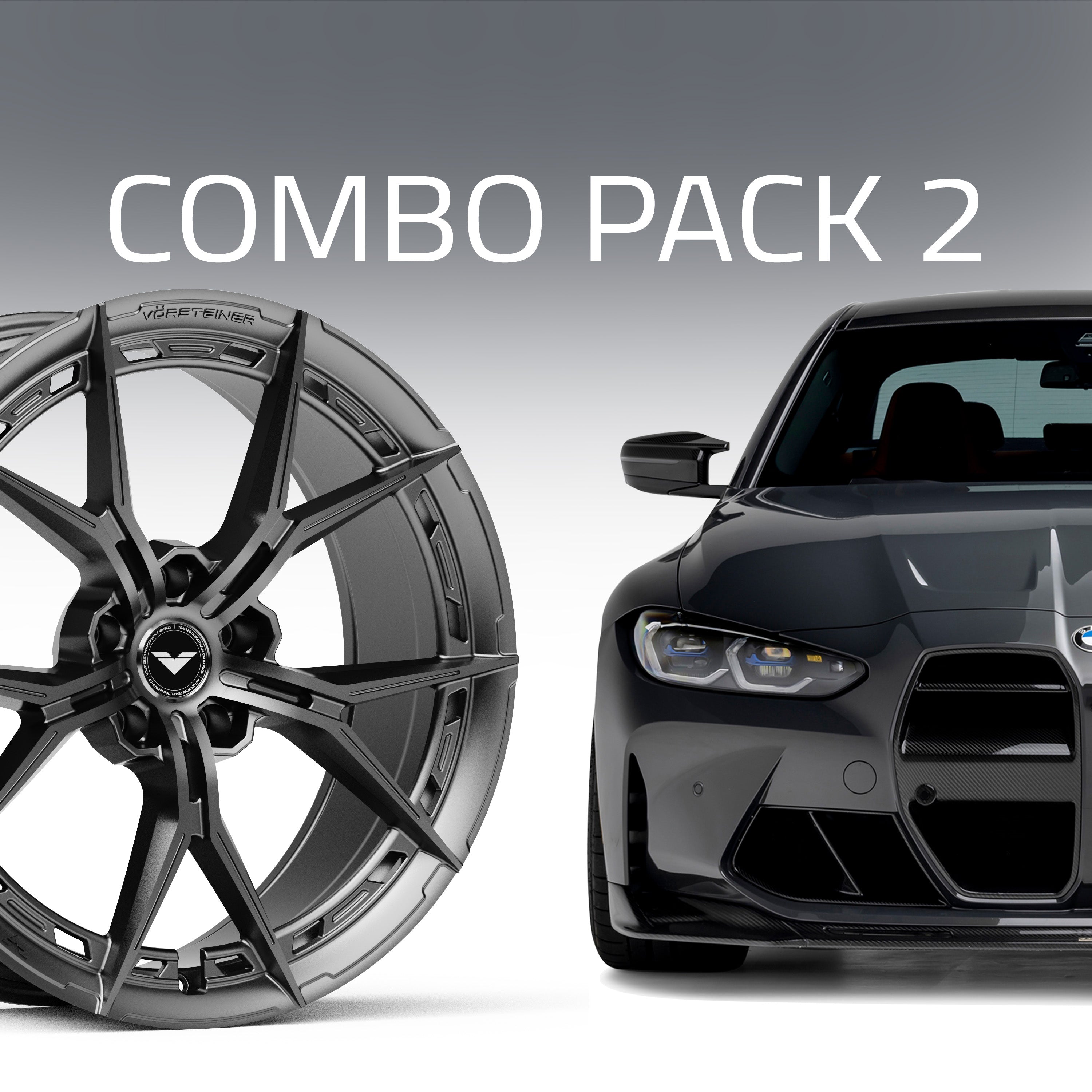 BMW G8X M3 Combo 2:  Front Spoiler, Front Grille, Rear Diffuser & VFX or V-FF Wheels (19" Front | 20" Rear) - Vorsteiner Wheels  - Aero - [tags]