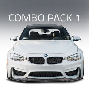 BMW F8X M3|M4 Combo 1:  Front Spoiler & Rear Diffuser - Vorsteiner Wheels  - Aero - [tags]