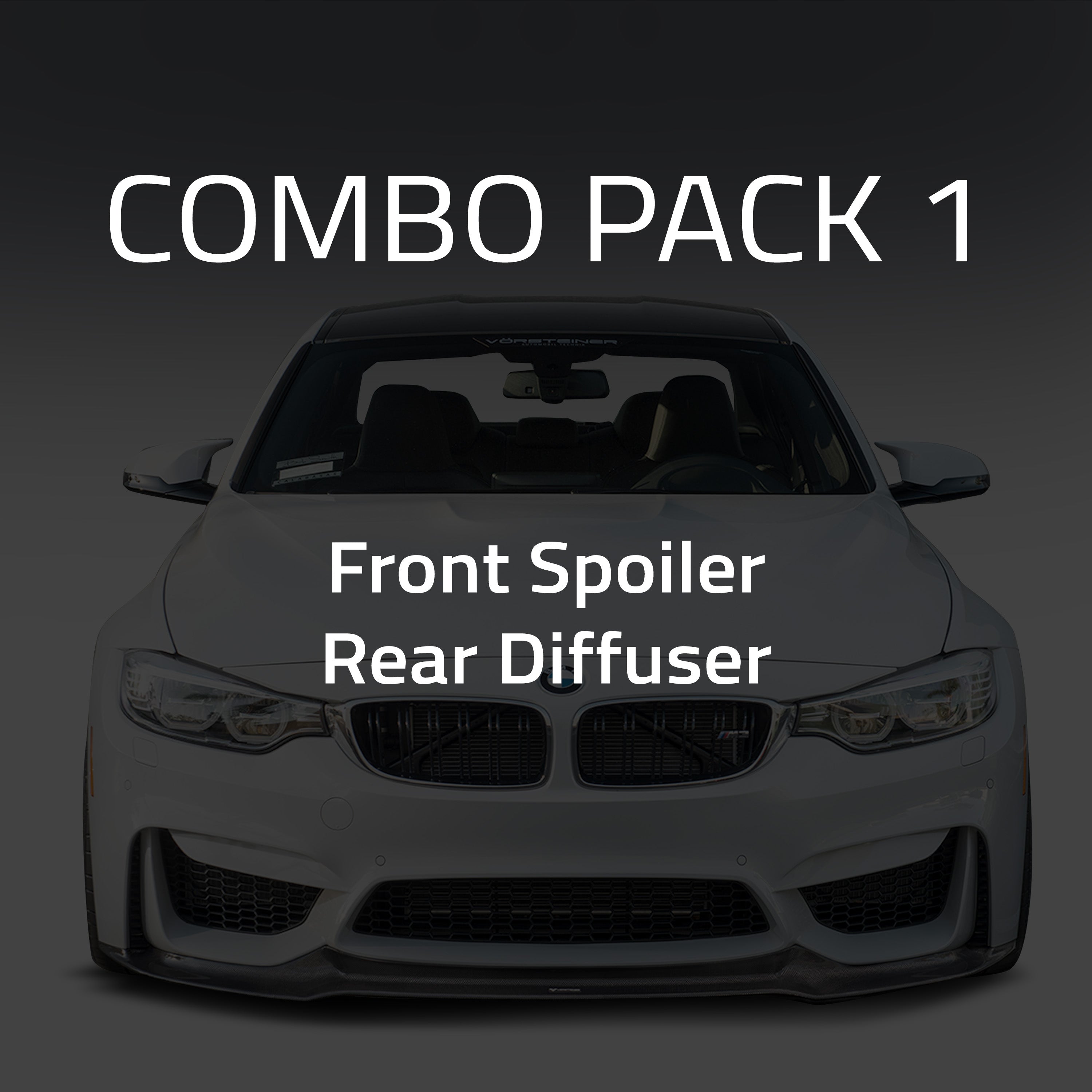 BMW F8X M3|M4 Combo 1:  Front Spoiler & Rear Diffuser - Vorsteiner Wheels Wheels  - Aero - [tags]