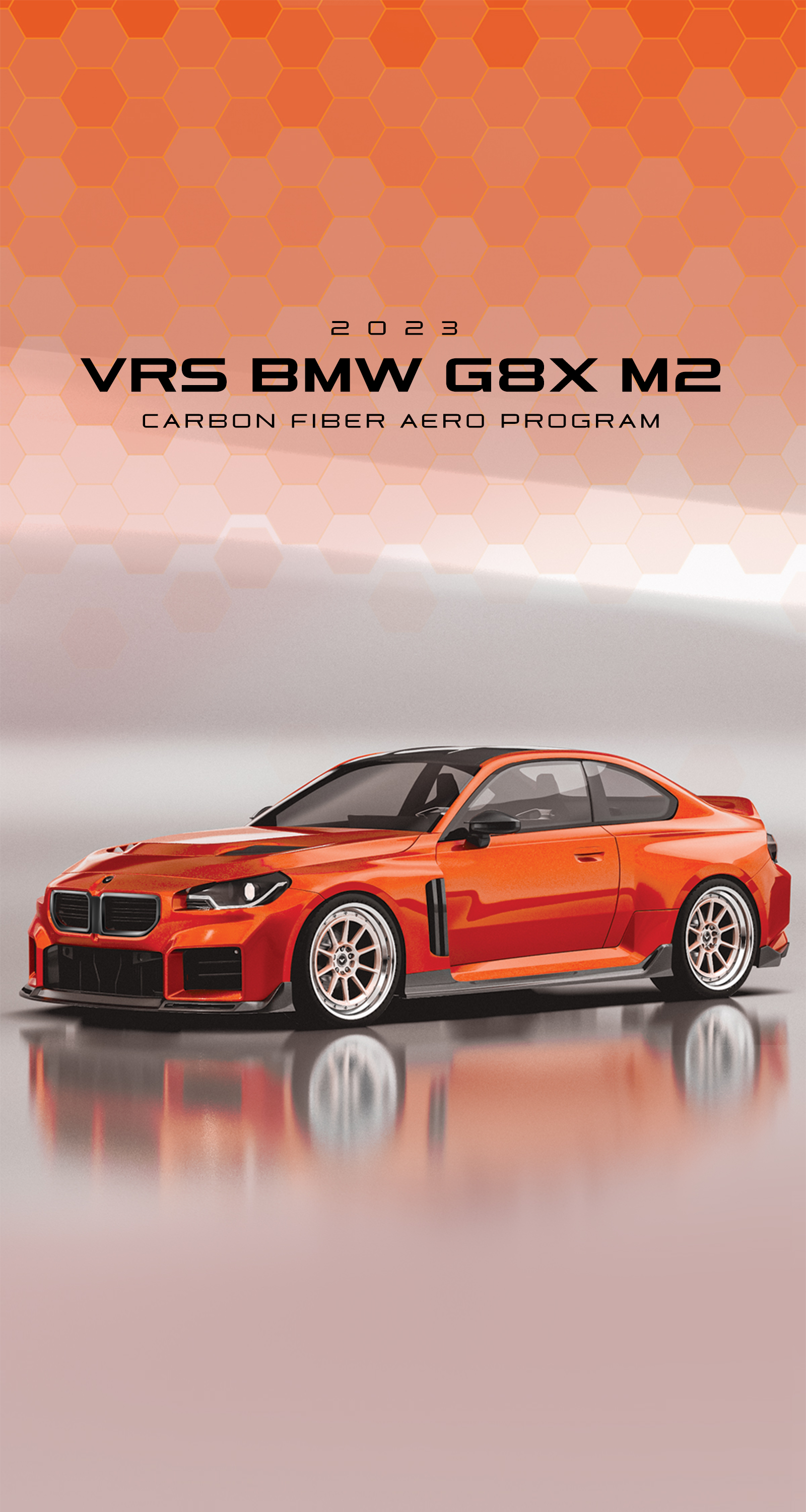 BMW G8X M2 VRS Aero Front Spoiler Carbon fiber PP 2X2 Glossy