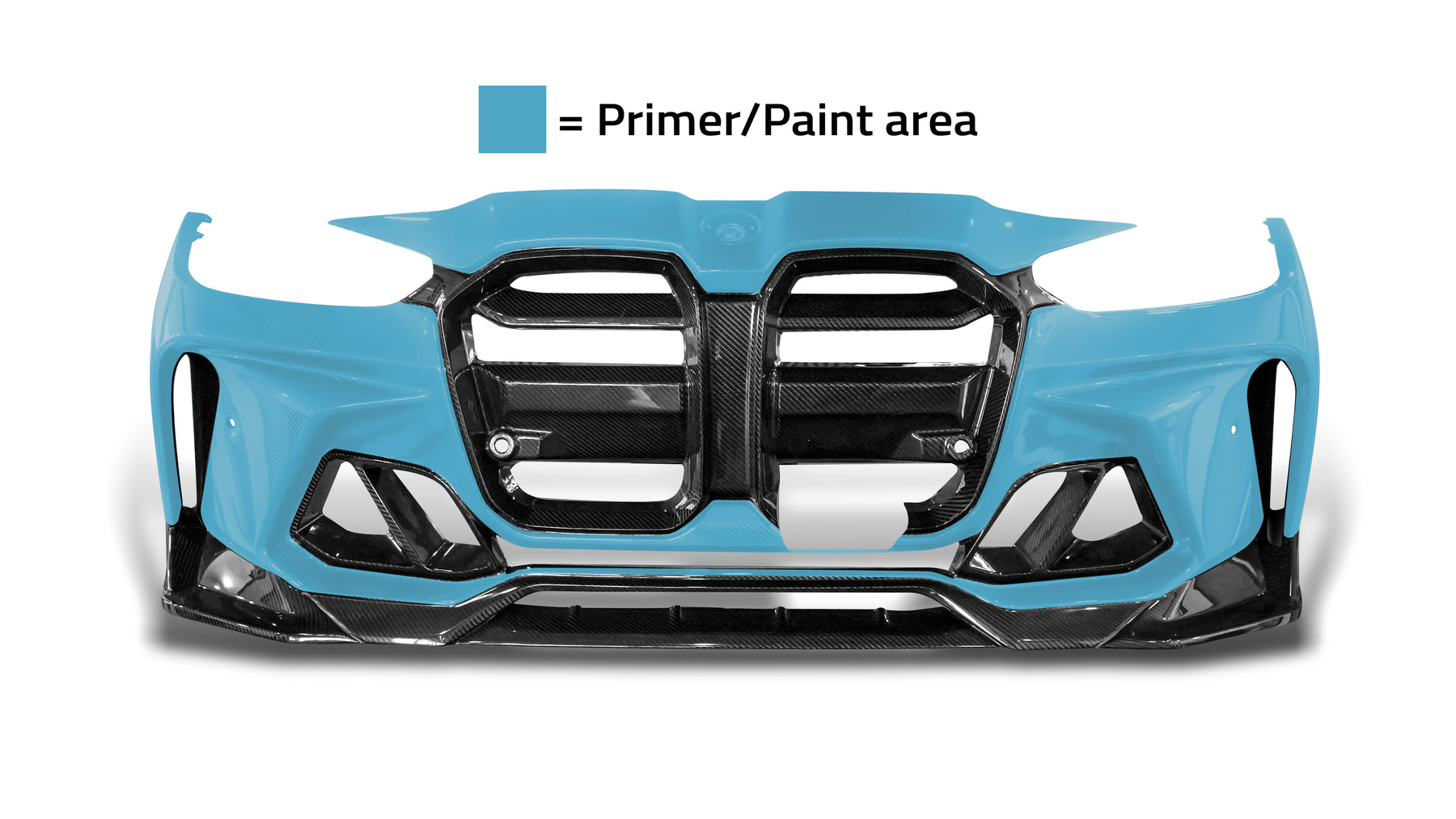 GTS-V BMW G8X M3 | M4 One-Piece Carbon Fiber Aero Front Bumper