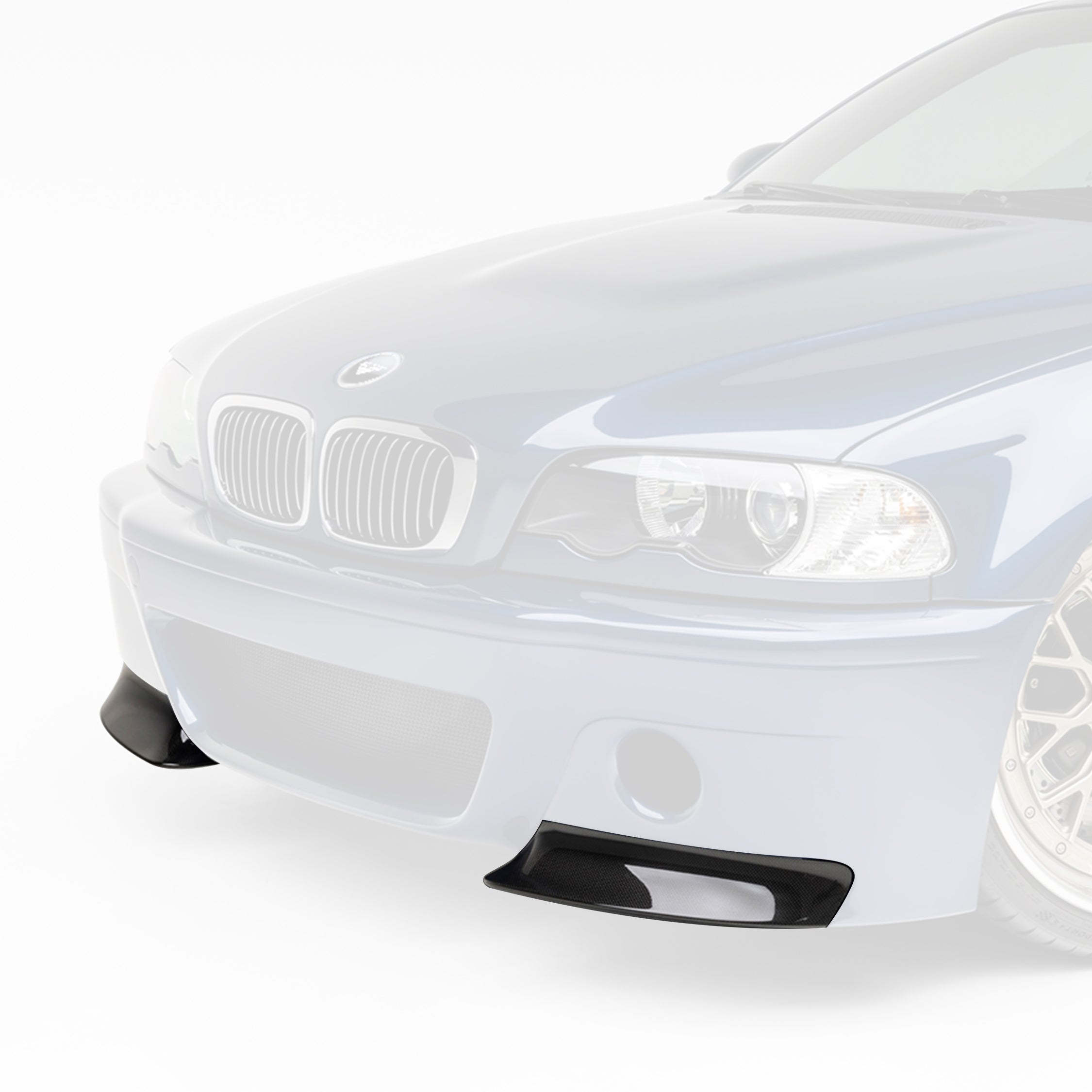 BMW E46 M3 V-CSL Aero Front Bumper Splitters (Replacement) - Vorsteiner Wheels  - Aero - [tags]