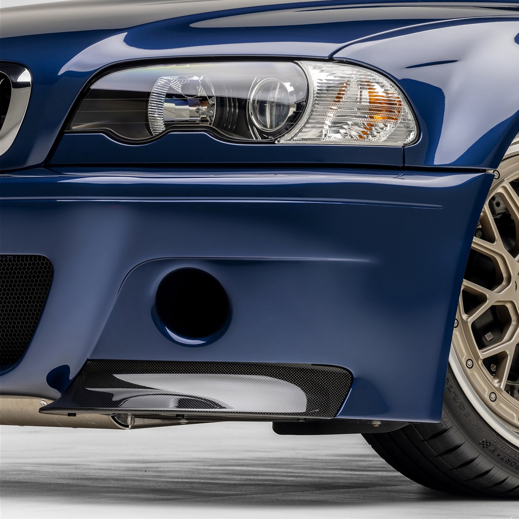 BMW E46 M3 V-CSL Aero Front Bumper Splitters (Replacement) - Vorsteiner Wheels  - Aero - [tags]