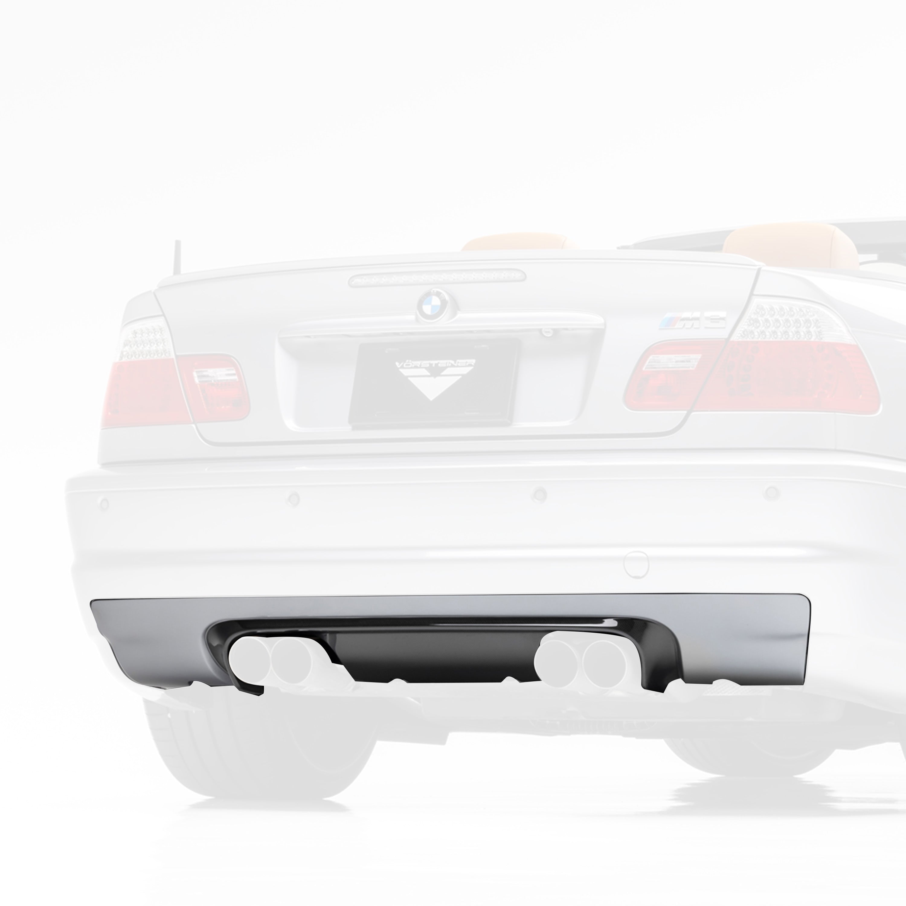 BMW E46 M3 V-CSL Aero Rear Diffuser - Vorsteiner Wheels  - Aero - [tags]