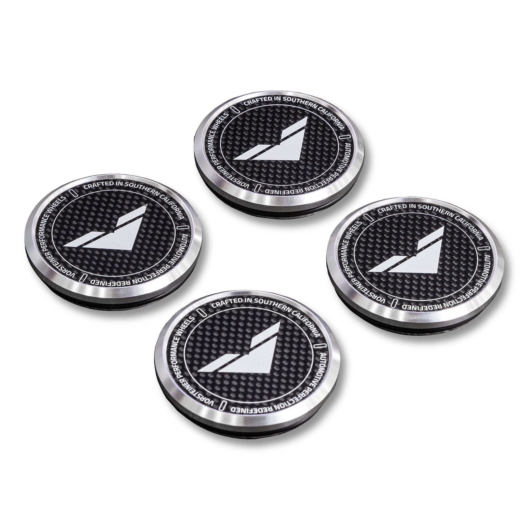 Vorsteiner Carbon Fiber Aluminum Center Cap - Black with White Logo (for  V-FF u0026 VPX-101 Wheels only) | Vorsteiner Wheels