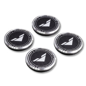 Vorsteiner Carbon Fiber Aluminum Center Cap - Black with White Logo (for V-FF & VPX-101 Wheels only) - Vorsteiner Wheels  - Toys - [tags]