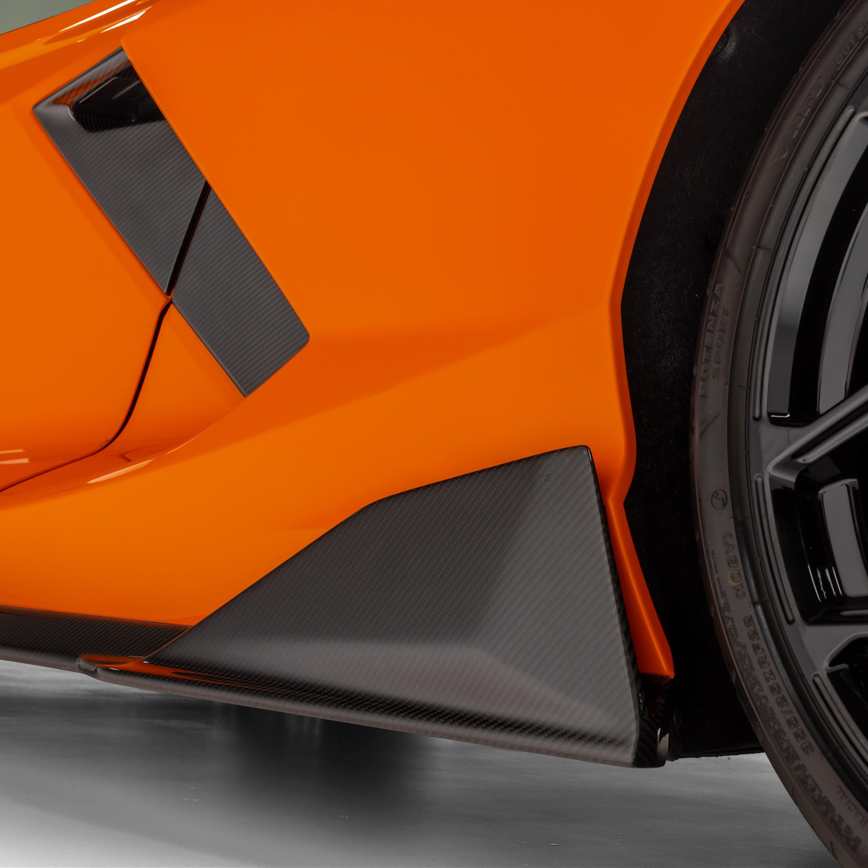 Lamborghini Revuelto Carbon Fiber Aero Side Skirts - Vorsteiner Wheels