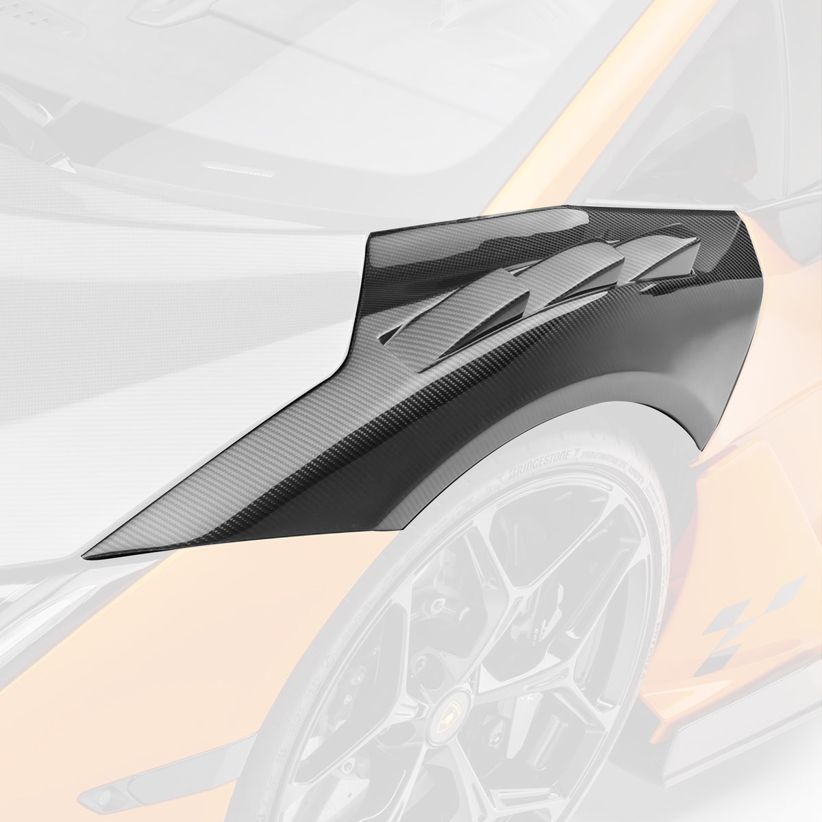 Lamborghini Revuelto Carbon Fiber Aero Vented Front Fenders