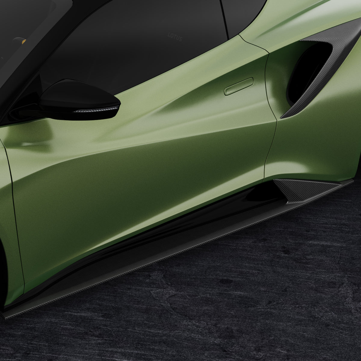 Lotus Emira LR-52 Limited Edition Carbon Fiber Aero Program Side Skirts