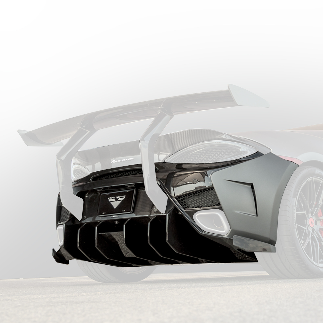 McLaren 570S VX Aero Rear Bumper w/ Rear Diffuser - Vorsteiner Wheels  - Aero - [tags]