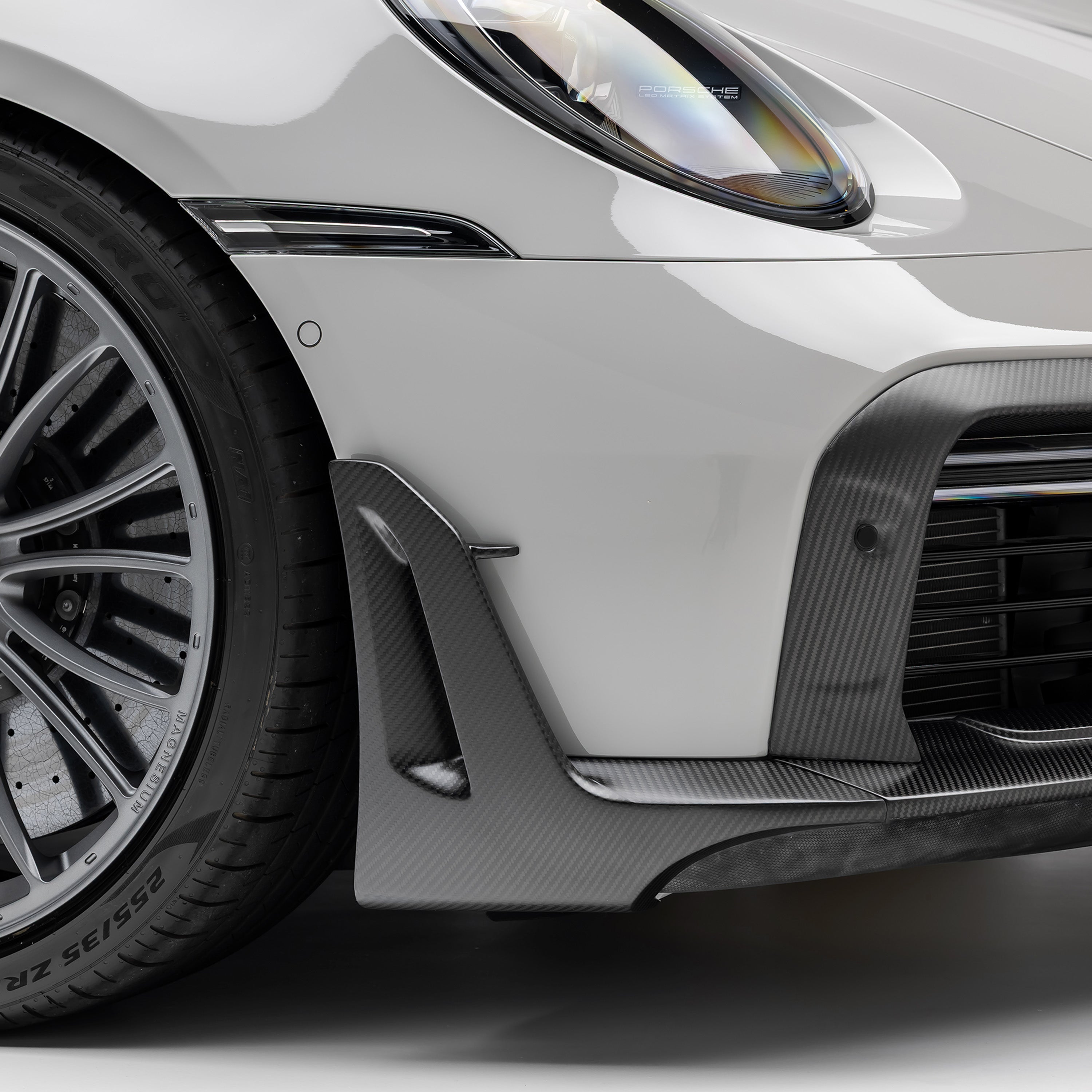 Porsche 992 Turbo S Aero Front Spoiler Winglets - Vorsteiner Wheels Wheels