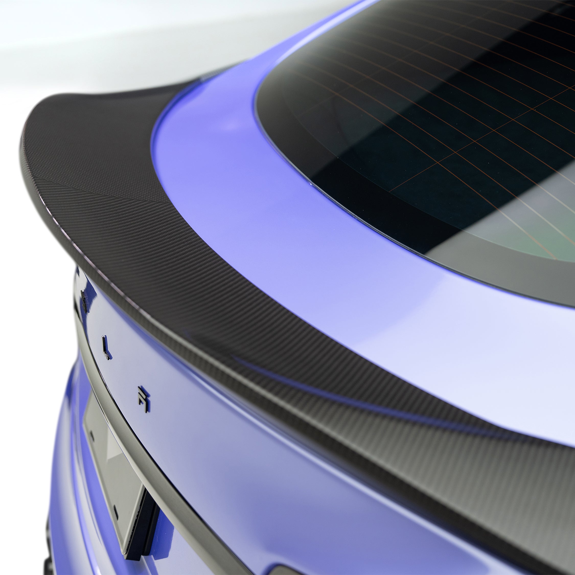 VRS Tesla Model S Plaid Aero Decklid Spoiler Carbon Fiber PP 2x2 Glossy - Vorsteiner Wheels  -  - [tags]