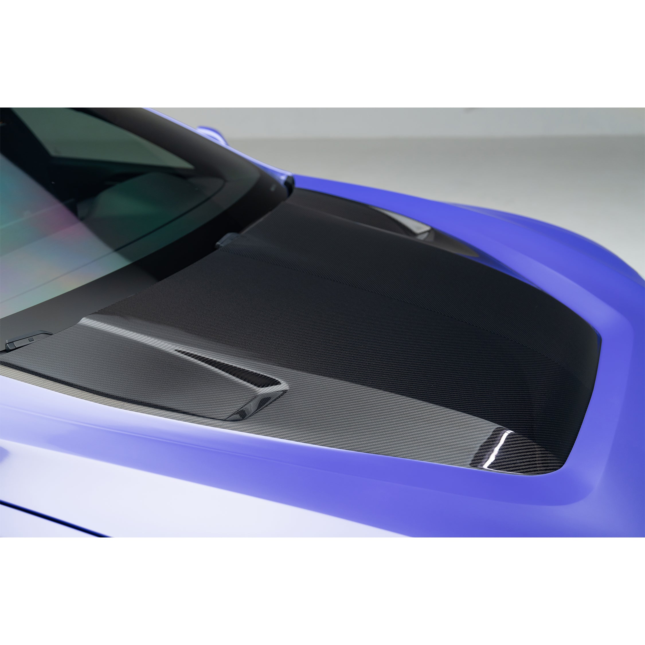 VRS Tesla Model S Plaid Aero Hood Carbon Fiber PP 2x2 Glossy - Vorsteiner Wheels  -  - [tags]