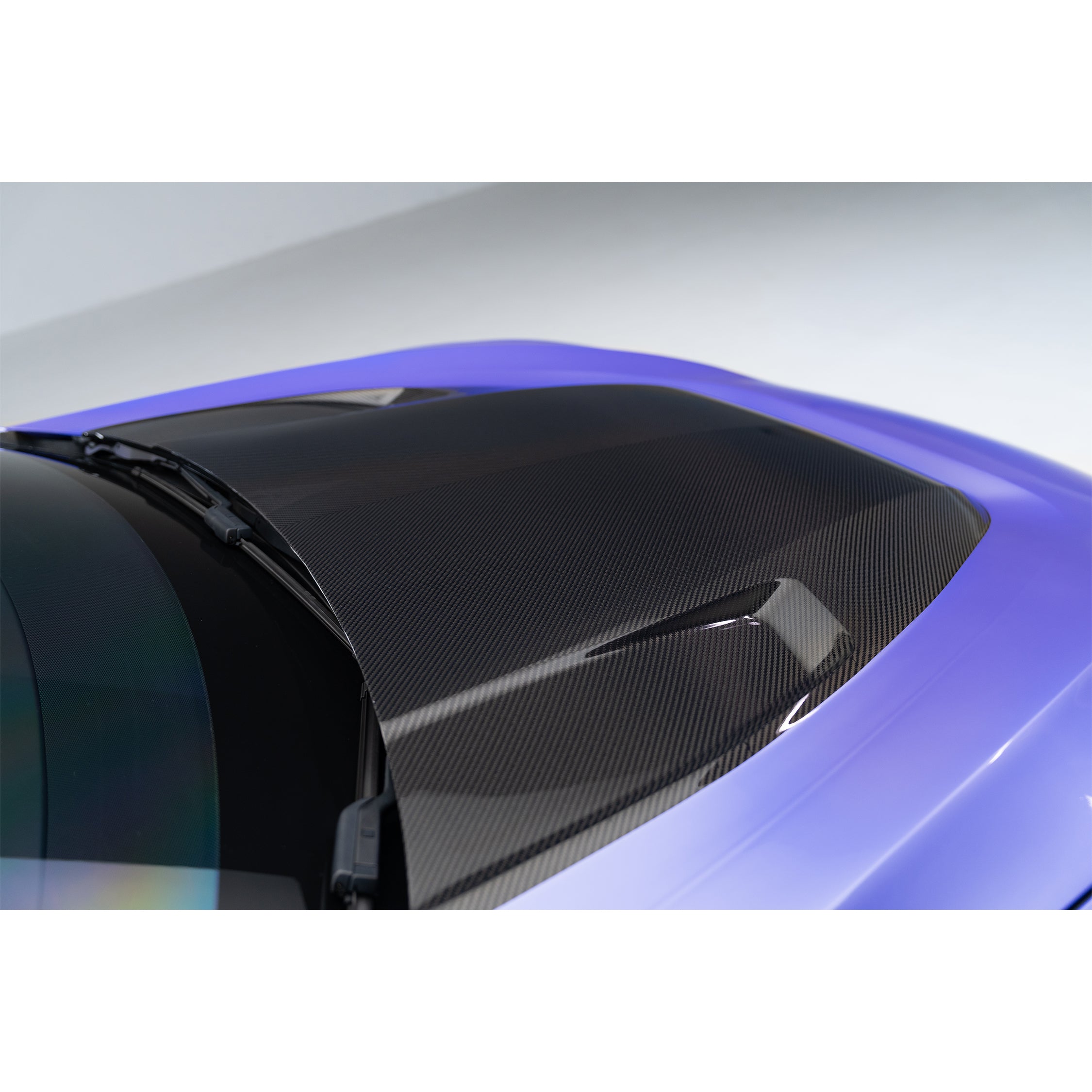 VRS Tesla Model S Plaid Aero Hood Carbon Fiber PP 2x2 Glossy - Vorsteiner Wheels  -  - [tags]