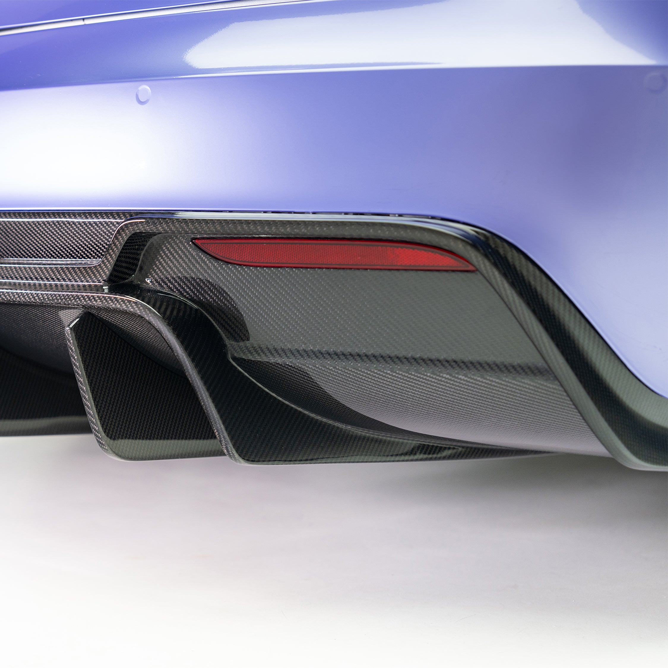 VRS Tesla Model S Plaid Aero Rear Diffuser Carbon Fiber PP 2x2 Glossy - Vorsteiner Wheels  -  - [tags]