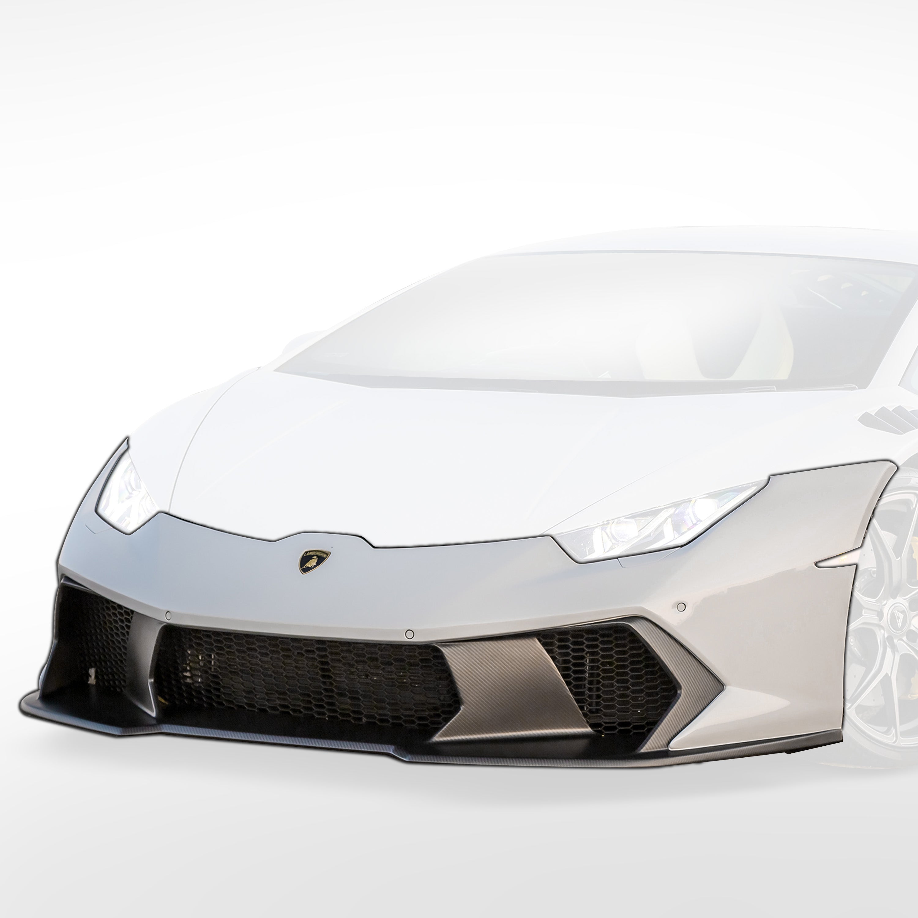 Lamborghini Huracan Novara Edizione Aero Front Bumper w/ Front Spoiler - Vorsteiner Wheels Wheels