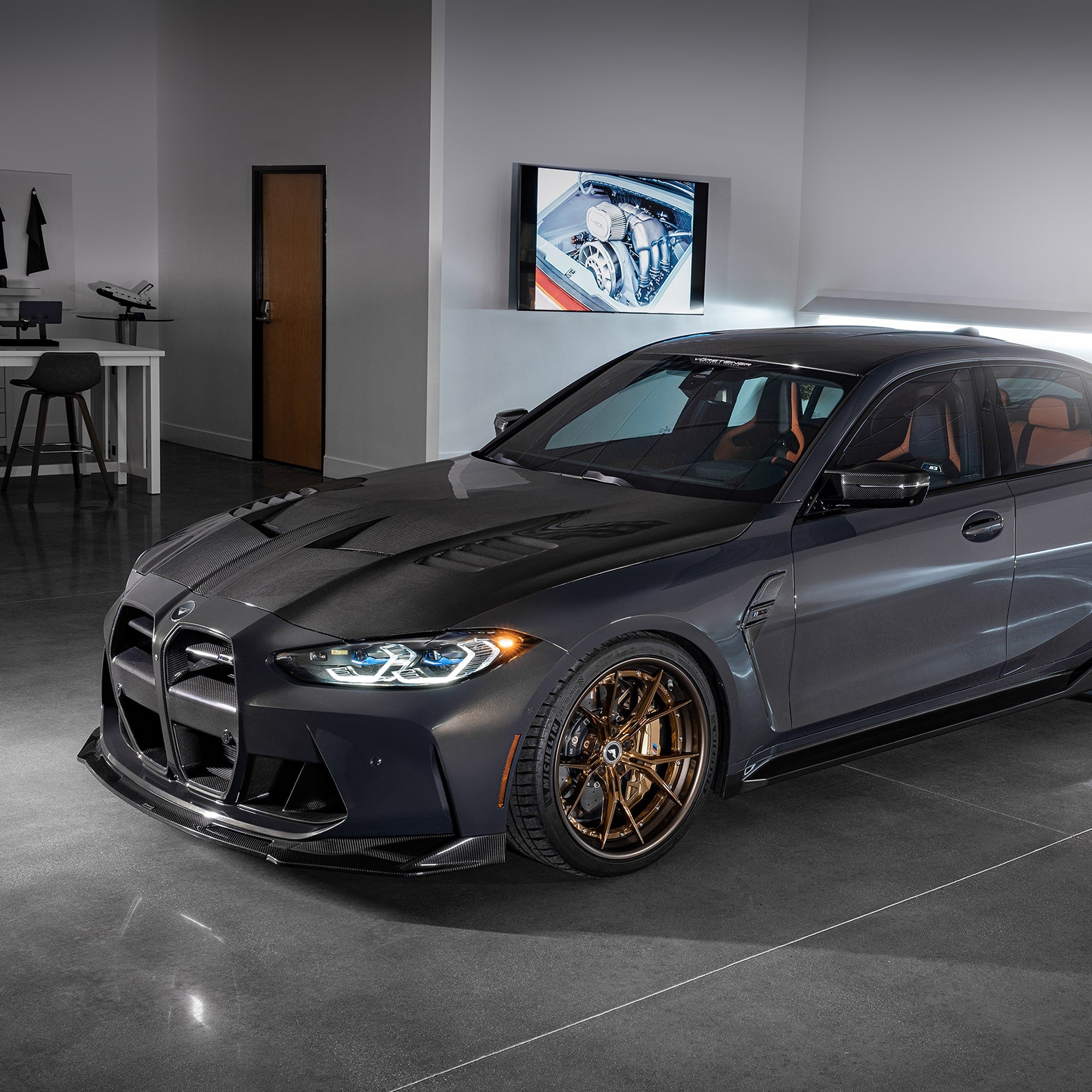 GTS-V BMW G8X M3 | M4 Carbon Fiber Aero Bonnet - Vorsteiner Wheels  - Aero - [tags]